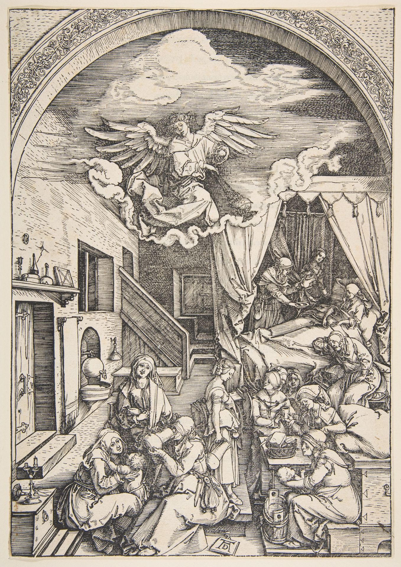 The Birth of the Virgin, from The Life of the Virgin by Albrecht Durer