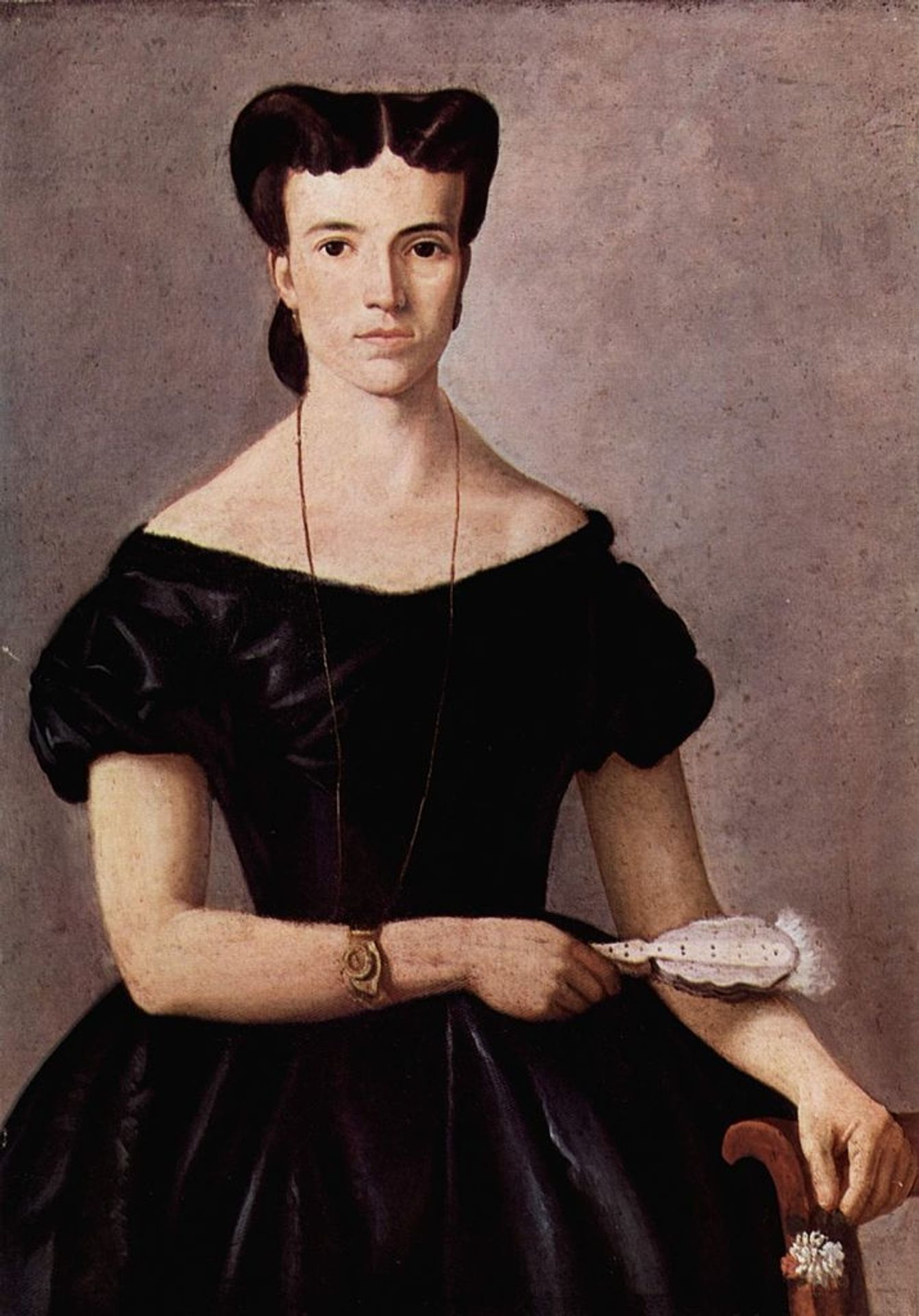 Lady with a Fan by Giovanni Fattori