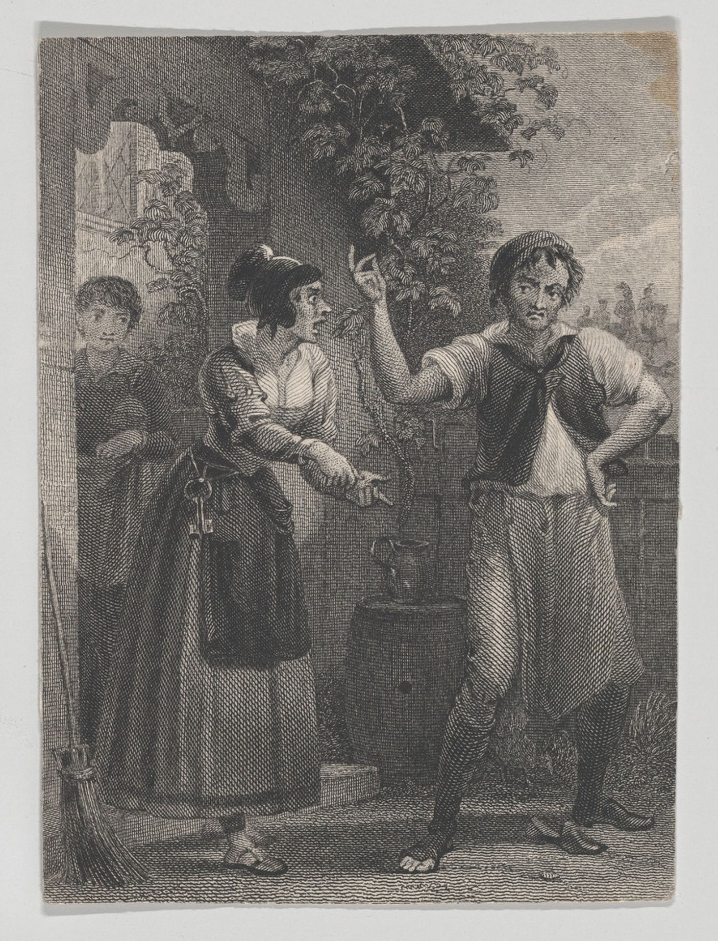 Hostess and Sly (Shakespeare, Taming of the Shrew, Induction, Scene 1) by Charles Heath, the elder