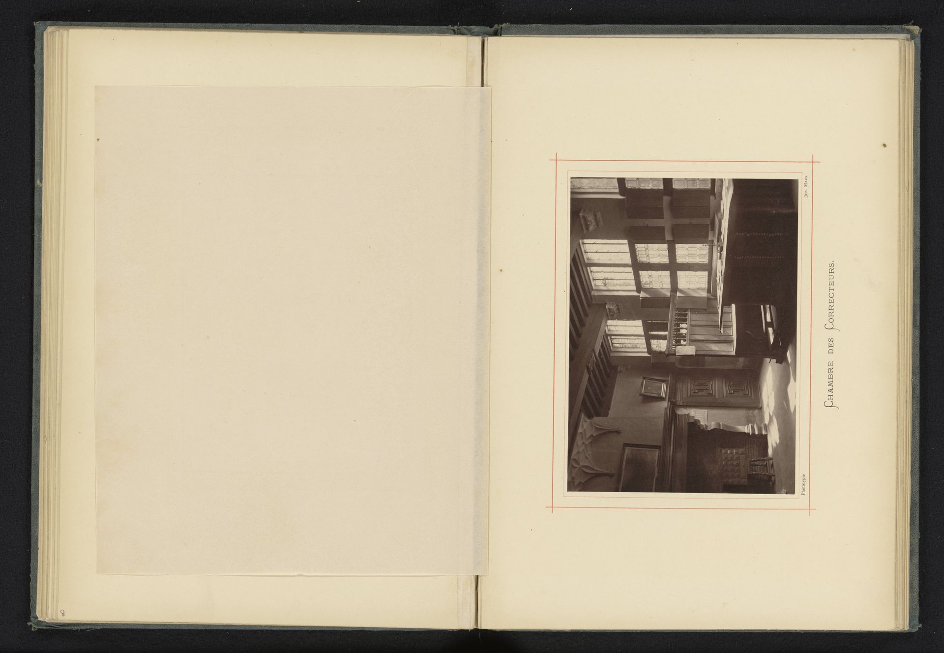 Interieur van de correctors kamer het huis van Christoffel Plantijn by Joseph Maes