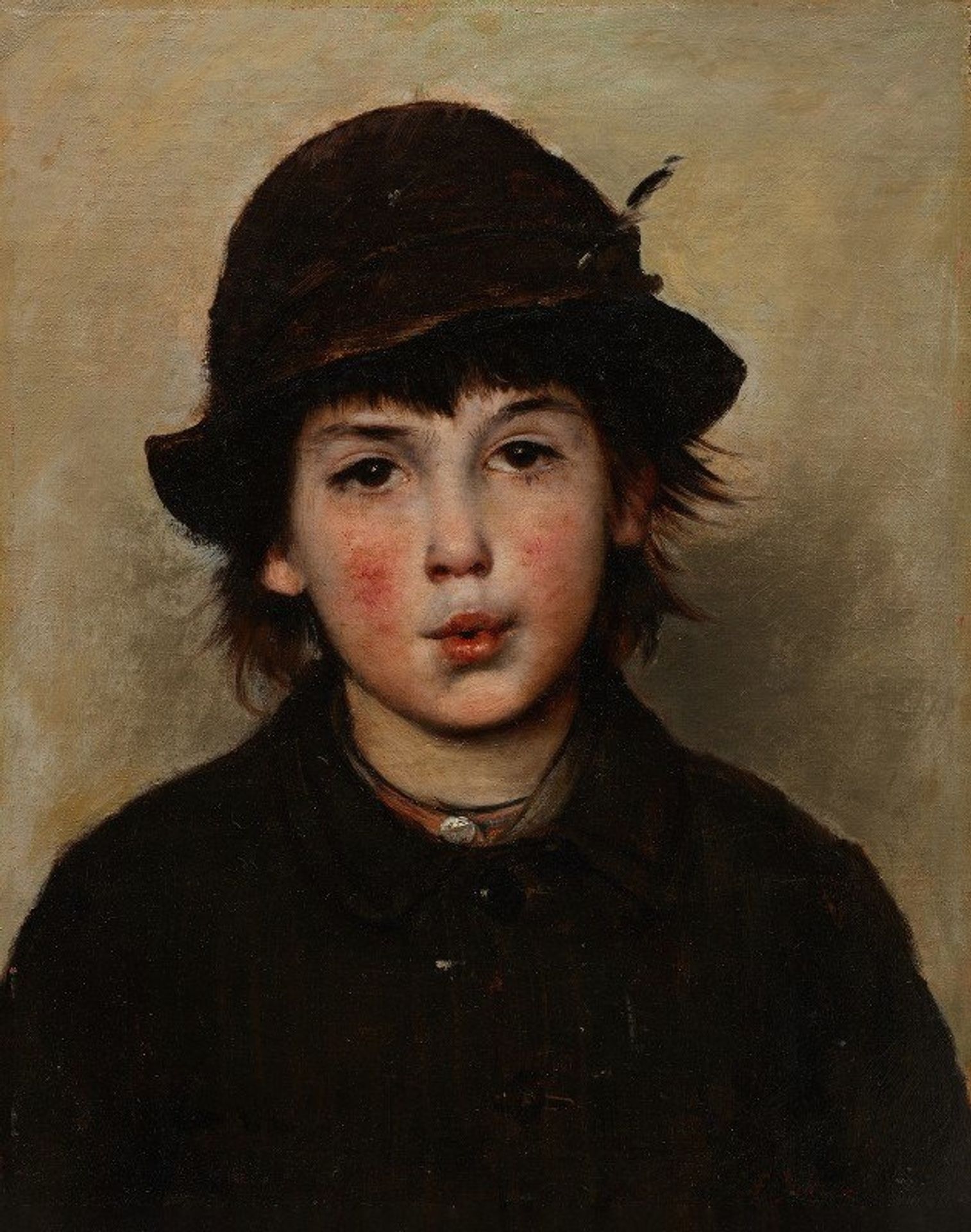 Whistling Boy by Frank Duveneck