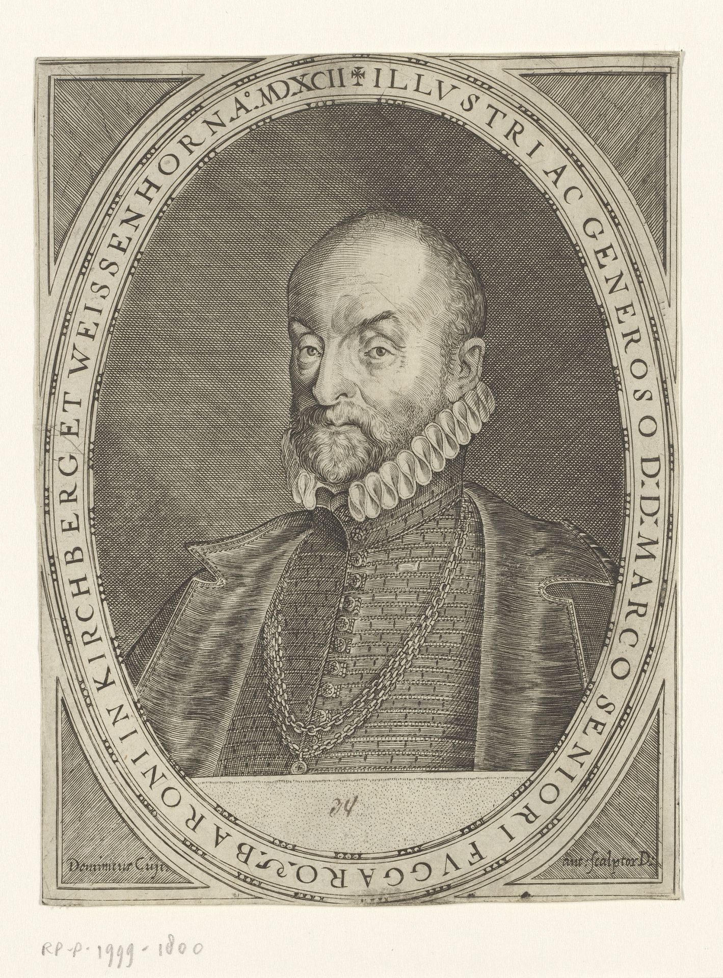 Portret Marcus Fugger by Dominicus Custos