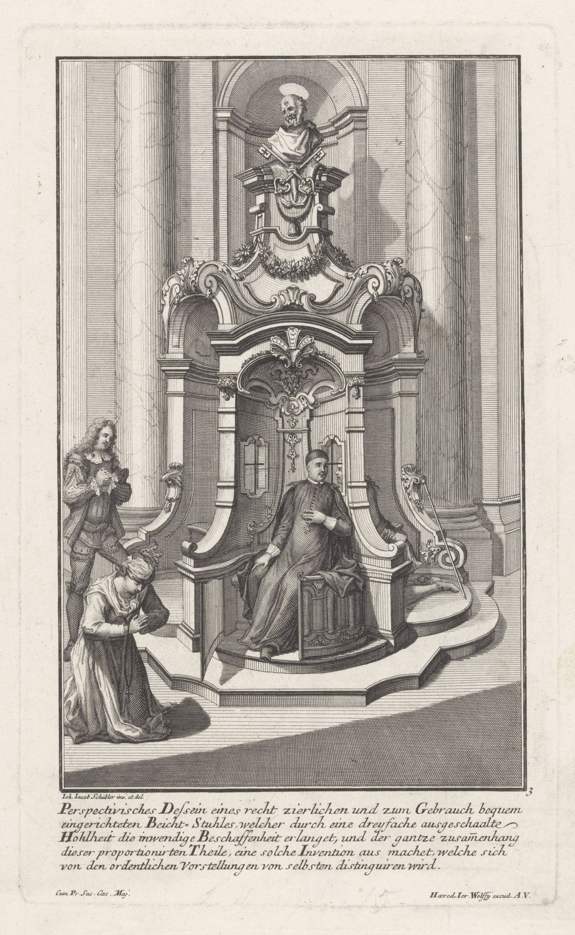 Biechtstoel met Petrus by Georg Lichtensteger