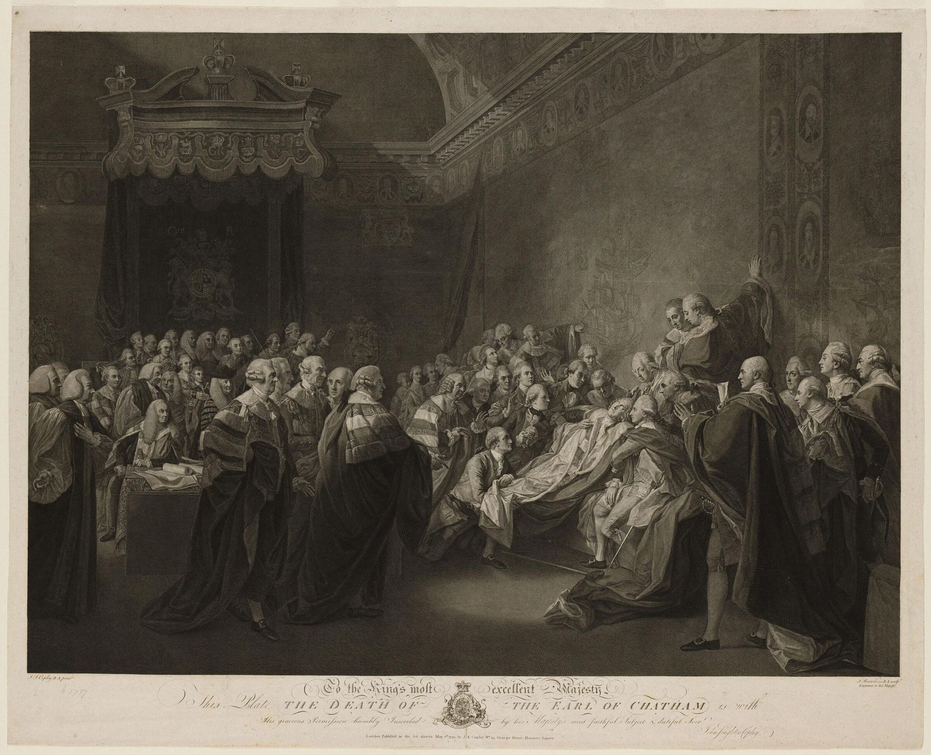 Death of the Earl of Chatham by Francesco Bartolozzi