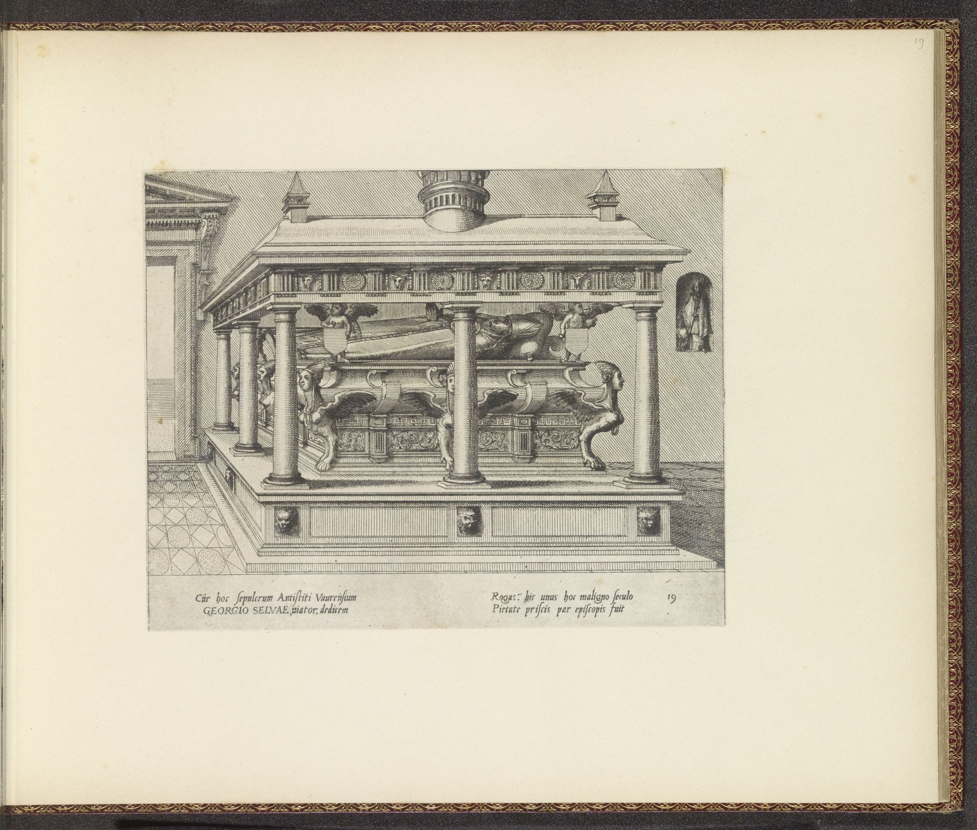 Grafmonument voor Georgio Selva by Johannes of Lucas van Doetechum