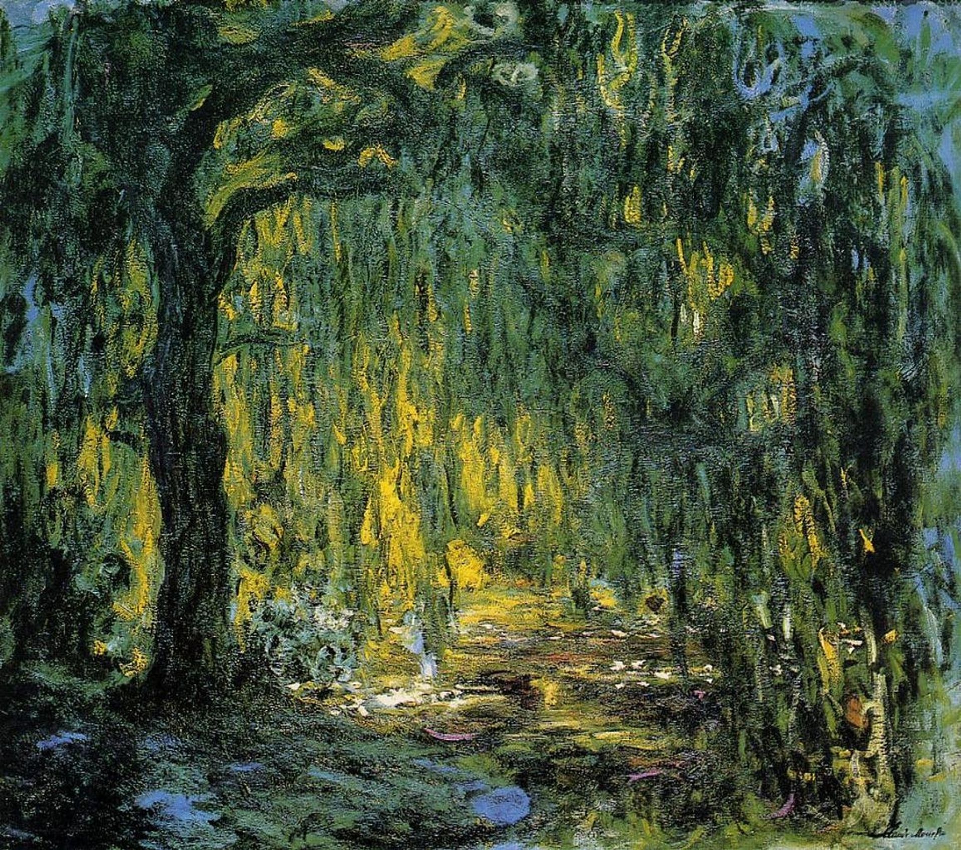 Weeping Willow by Claude Monet