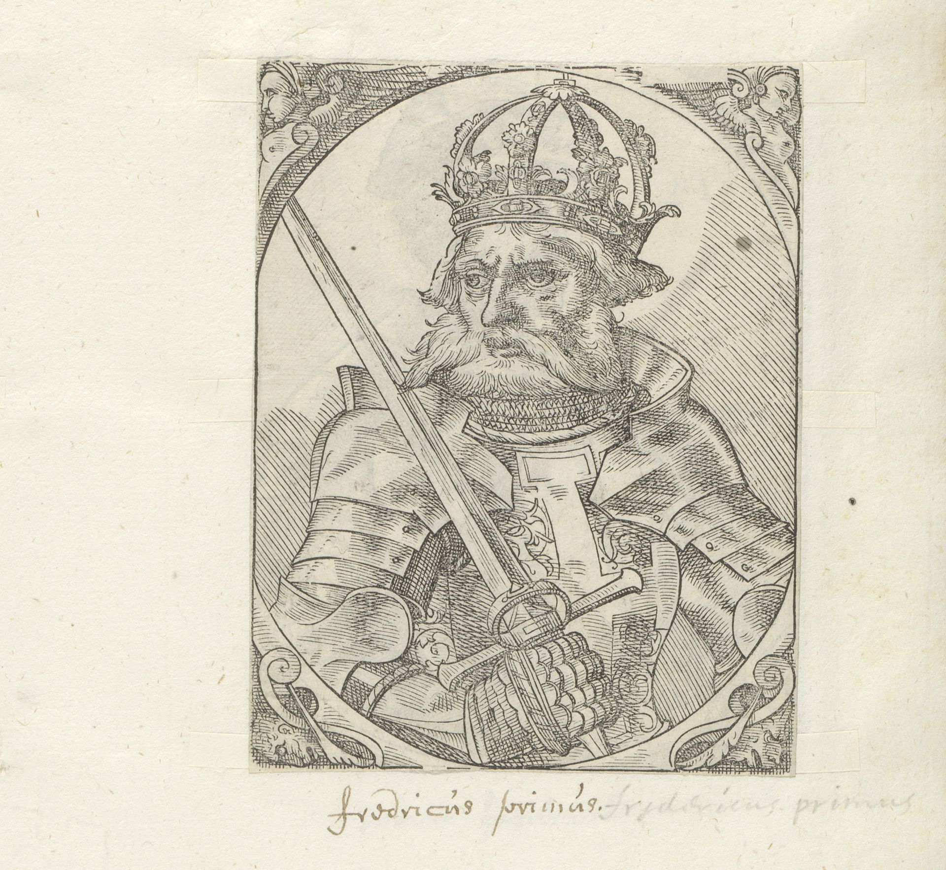 Portret van keizer Frederik I Barbarossa by Anonymous