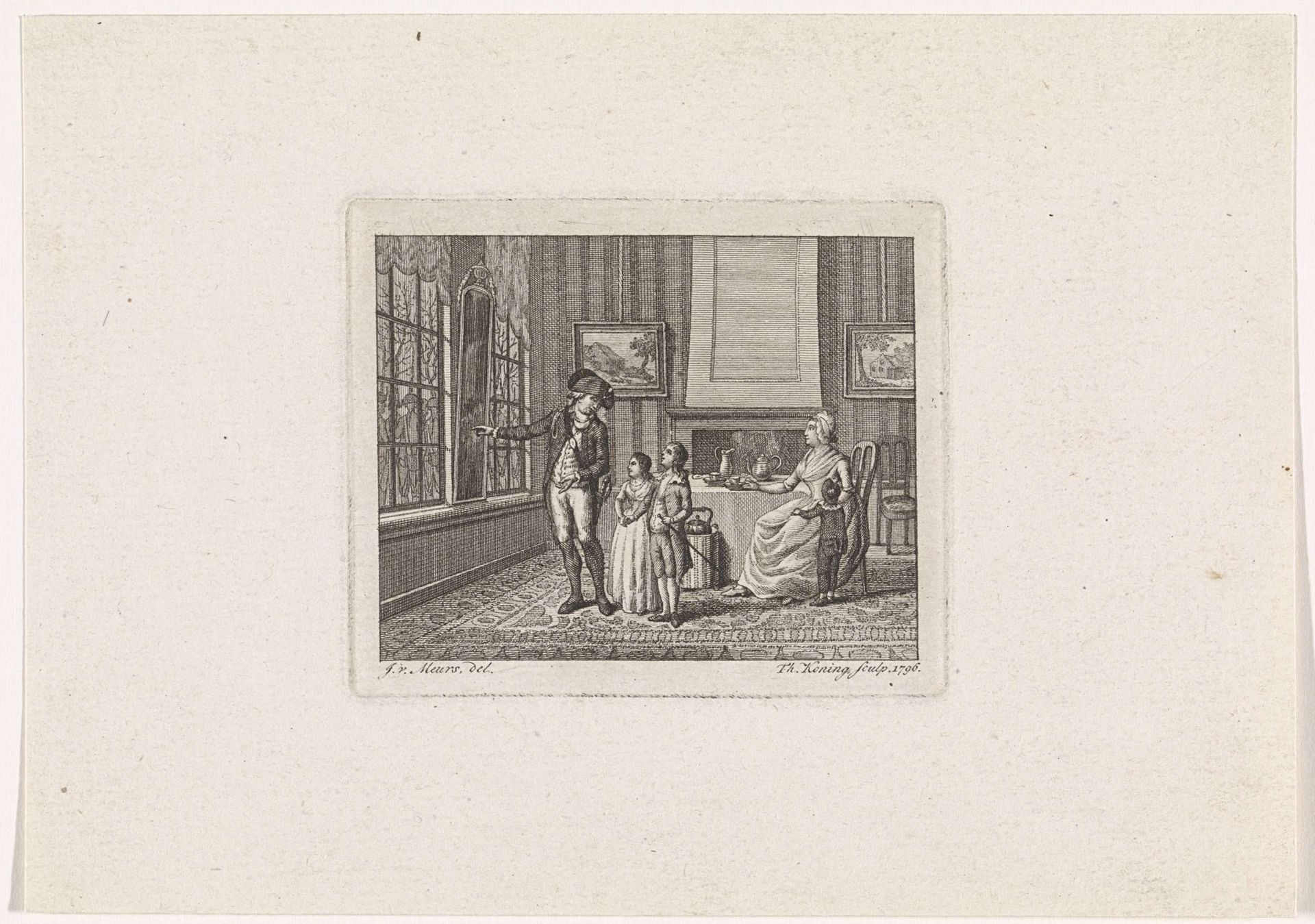 Vertrek naar het leger by Theodoor Koning