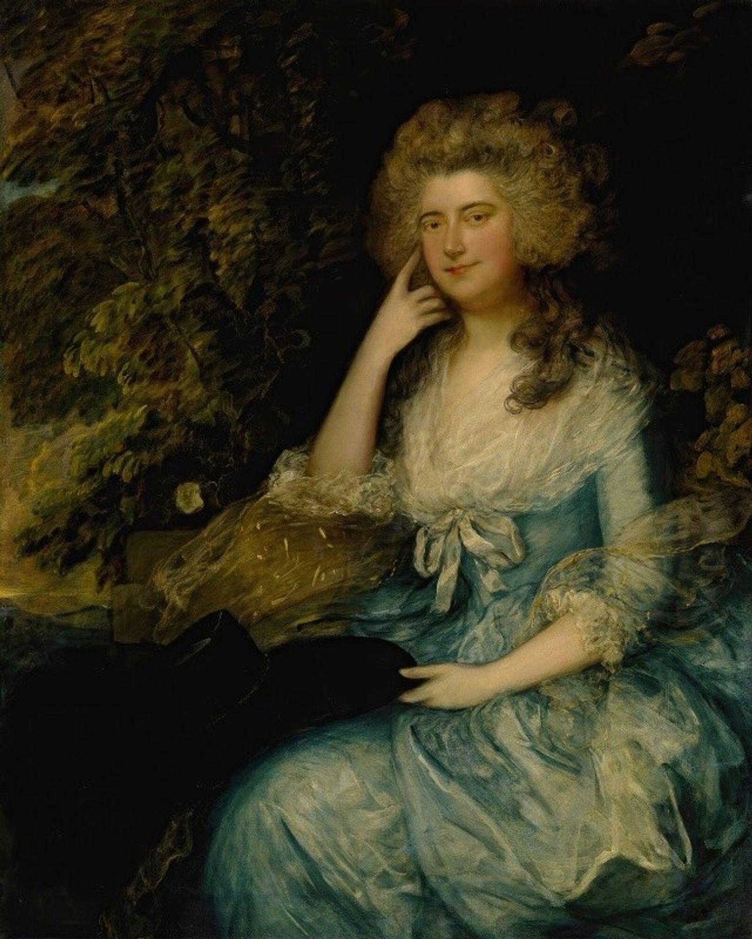 Mrs. William Tennant, Née Mary Wylde, Seated In a Landscape by Thomas Gainsborough