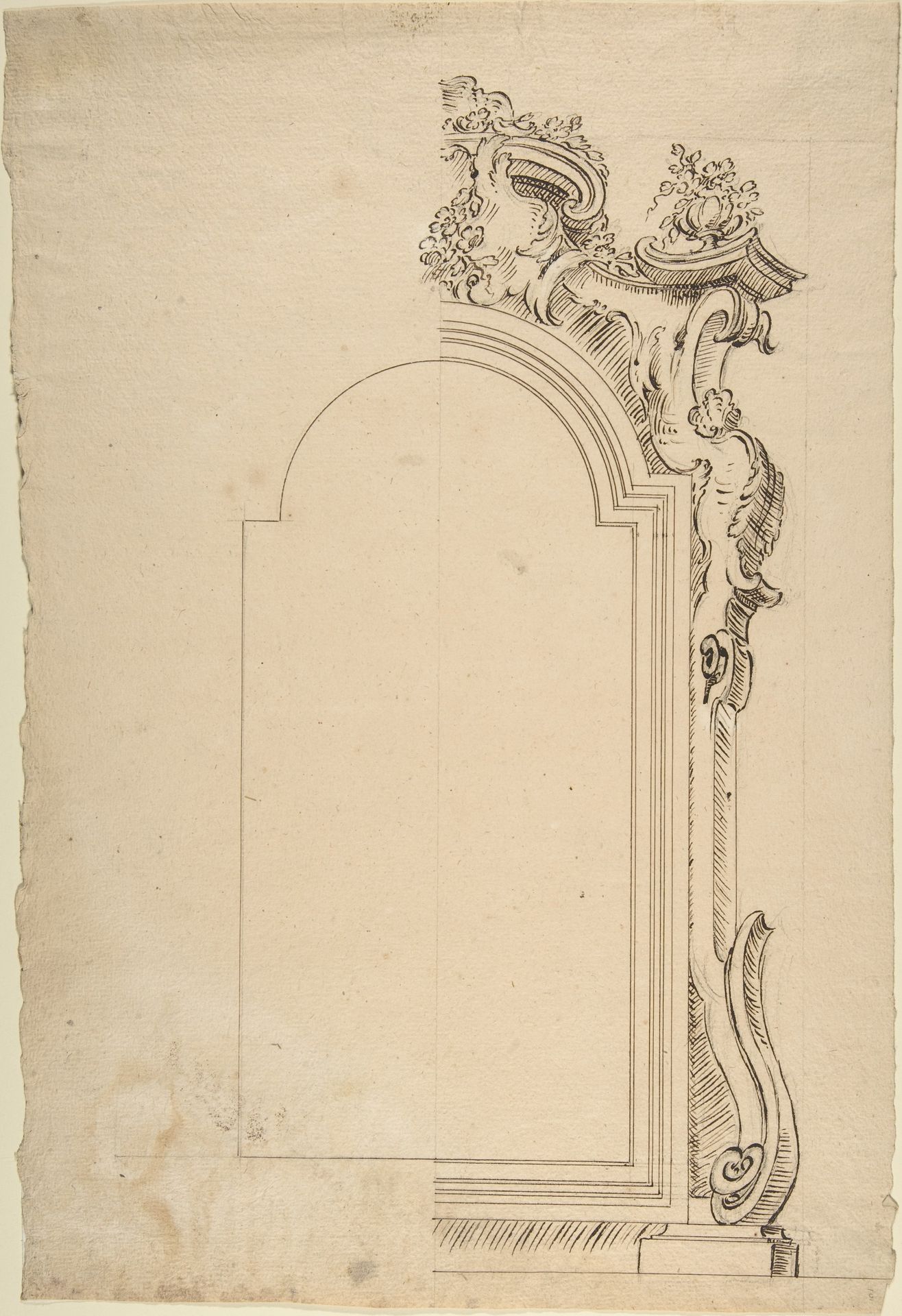Design for one Half of a Frame by Anonymous