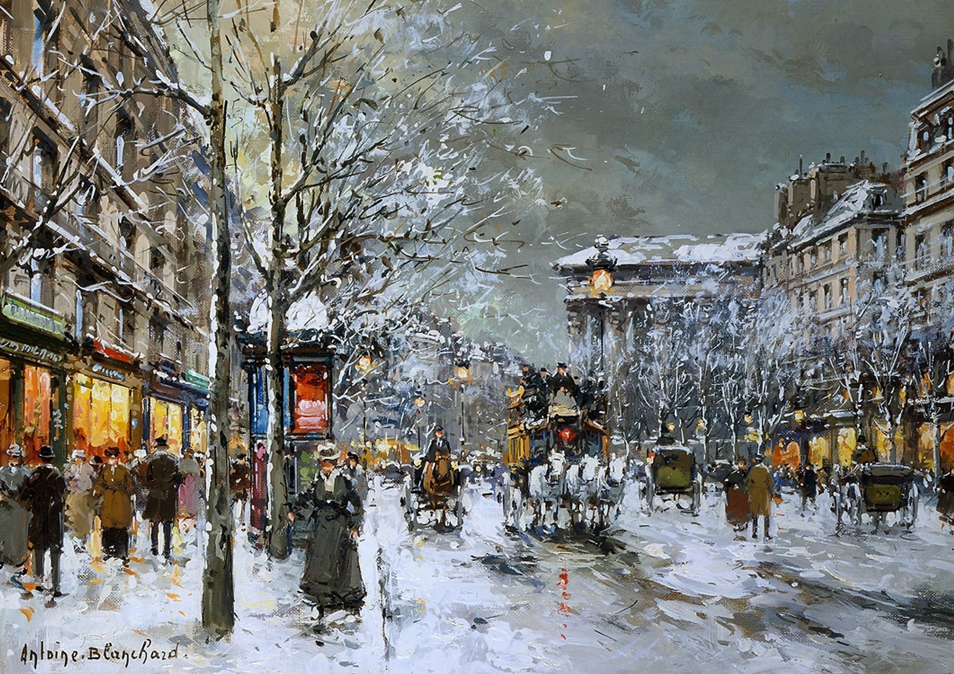 Boulevard de la Madeleine by Antoine Blanchard