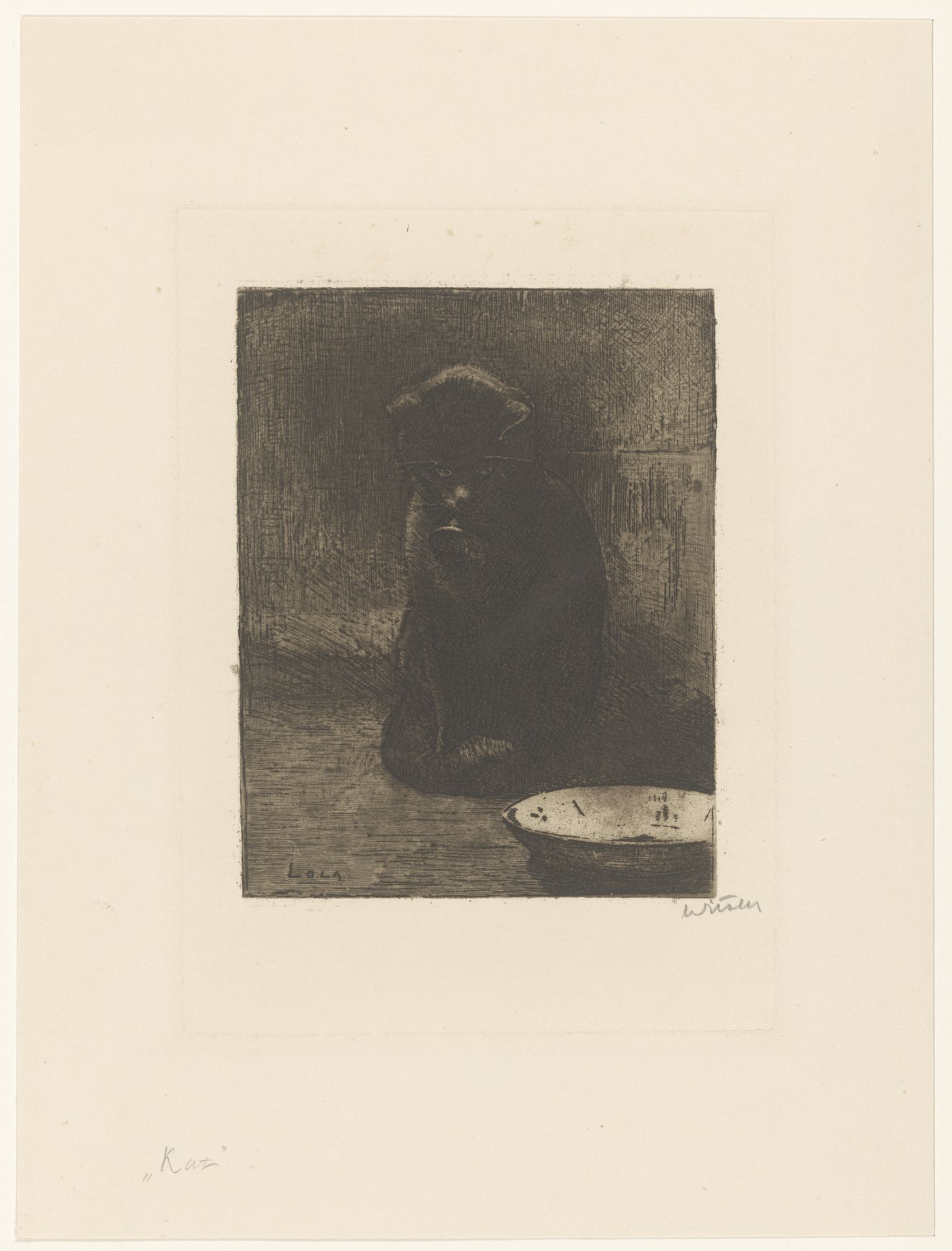 Poes Lola by Willem Witsen