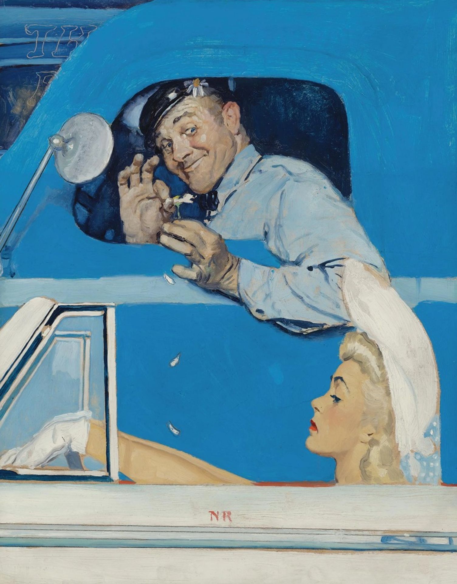 Study for ‘The Flirts’ by Norman Rockwell