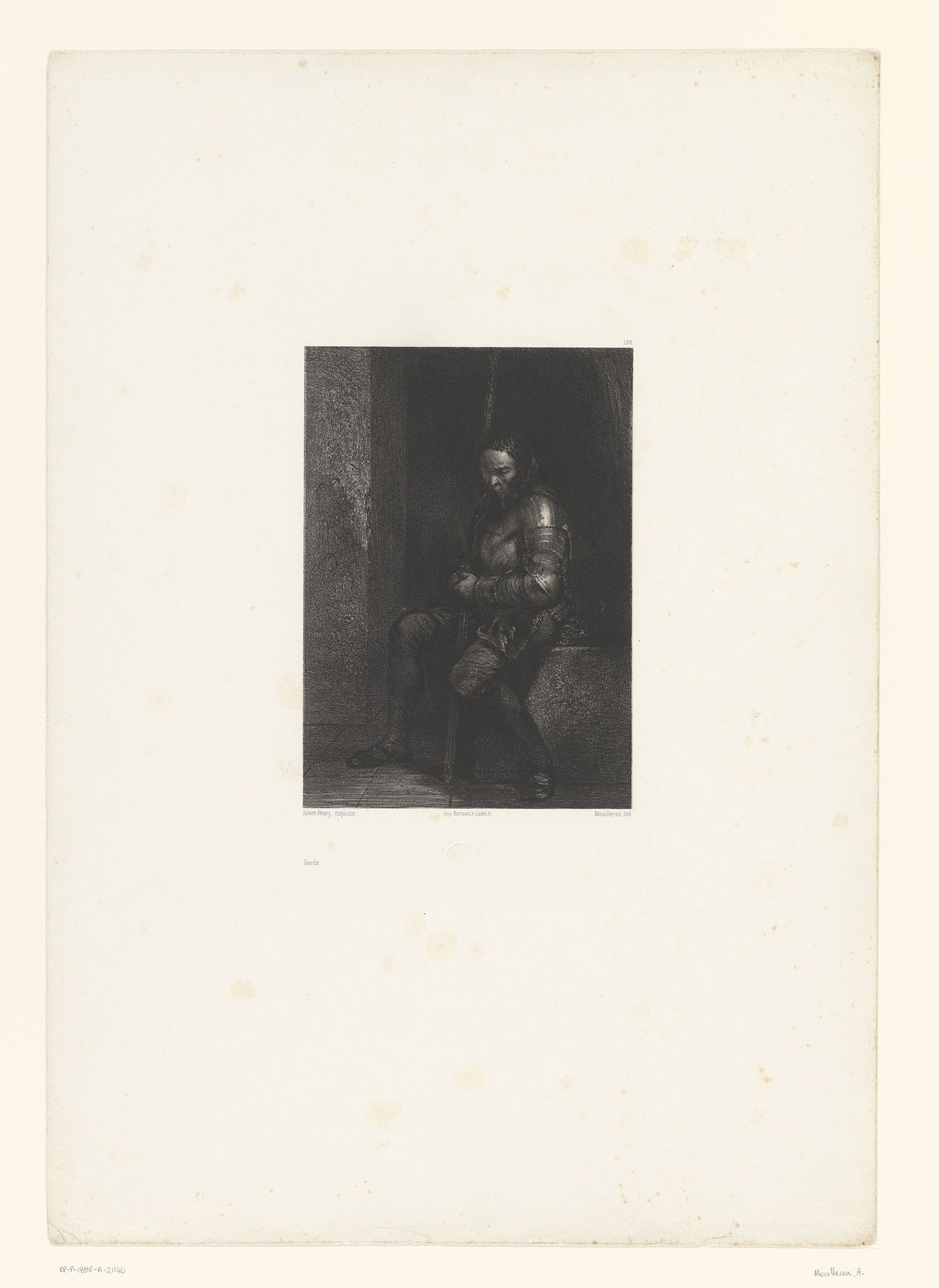 Slapende wachter by Adolphe Mouilleron