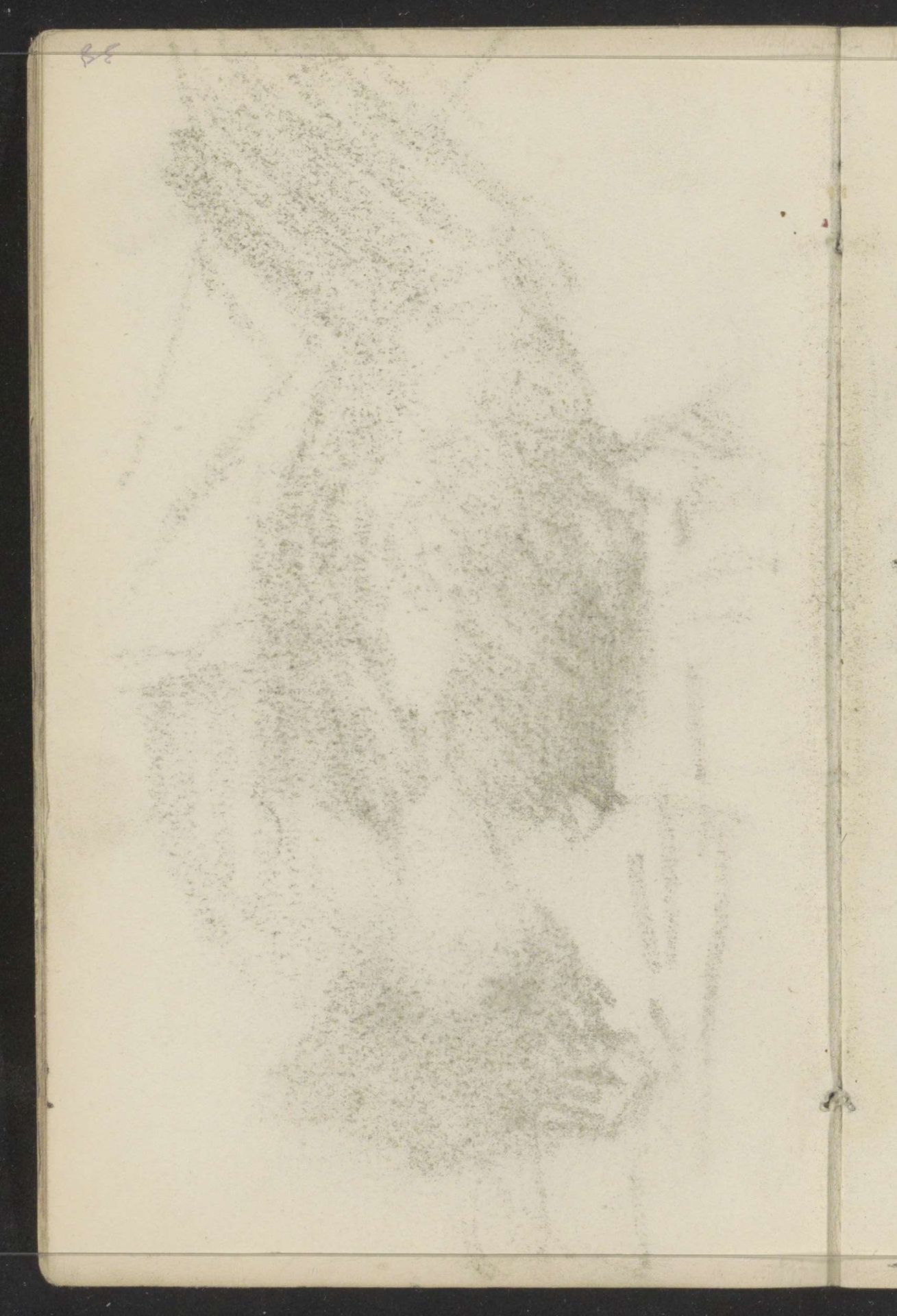 Abklatsch van de krijttekening op blad 6 recto by Isaac Israels