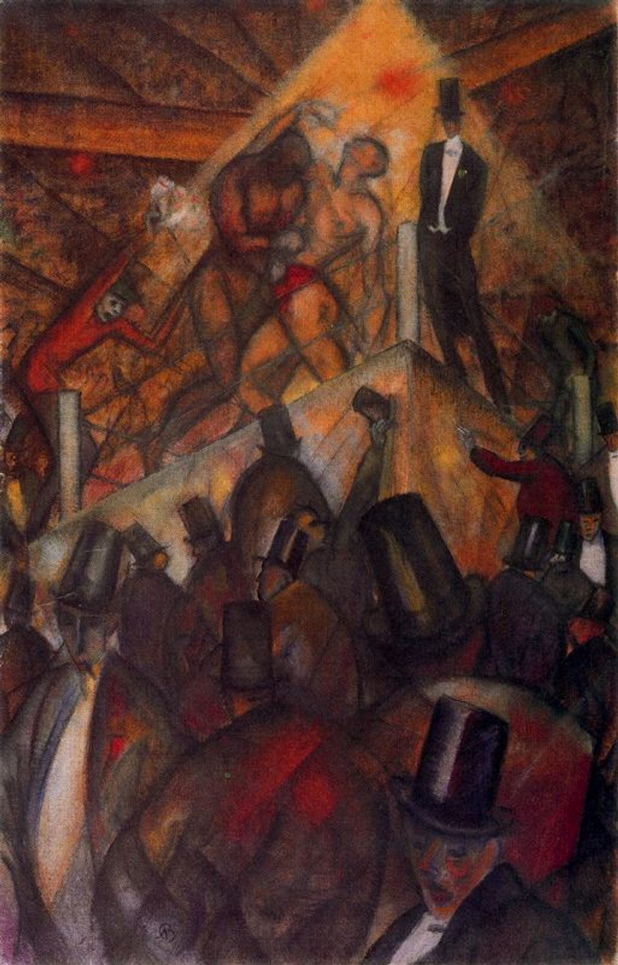 Prize fight by Albert Bloch
