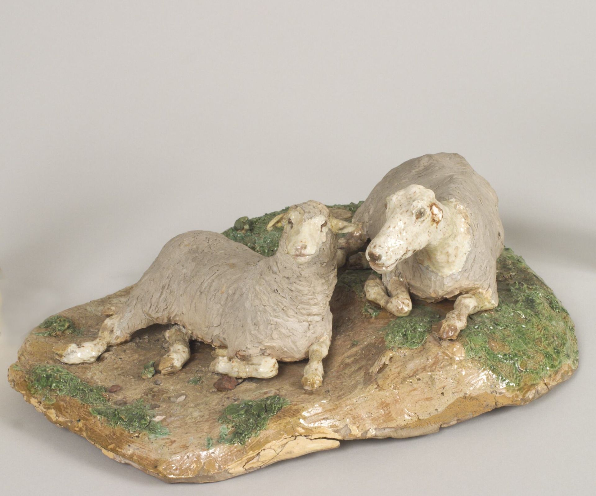 An Ewe with a Lamb by Theodor Philipsen