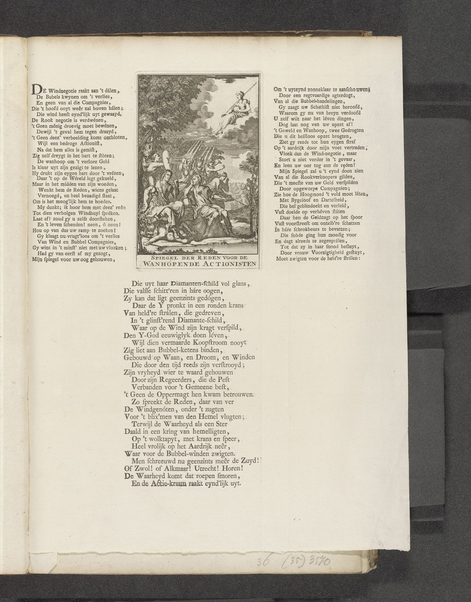 Spiegel der Reden voor de wanhopende Actionist, 1720 by Jacobus Schijnvoet