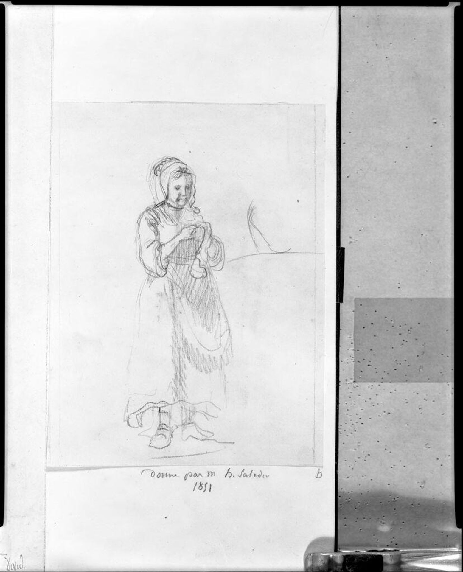 Girl in a Bonnet by H. Saladin