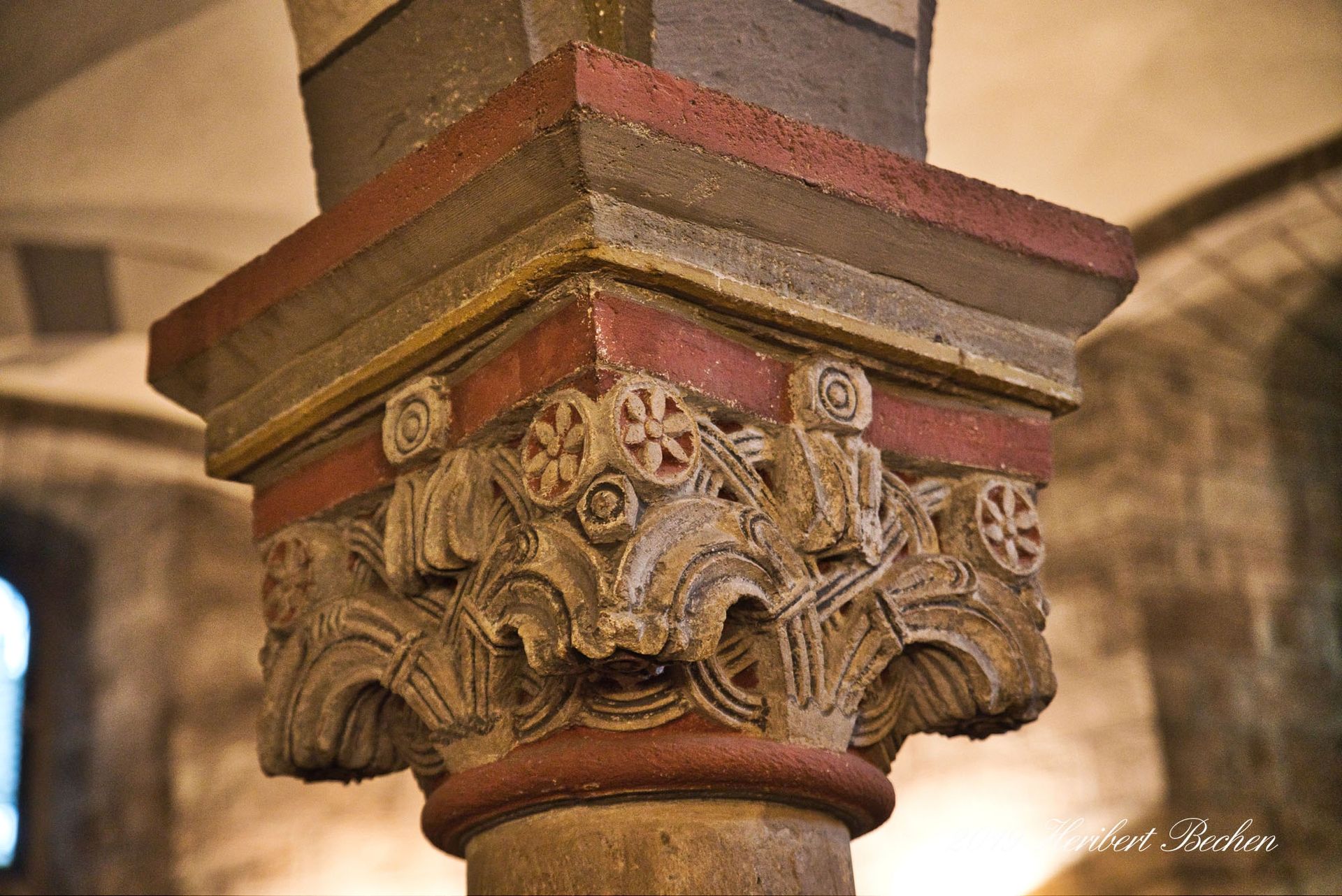 Capital, Maria Laach Abbey, Germany by Romanesque Architecture
