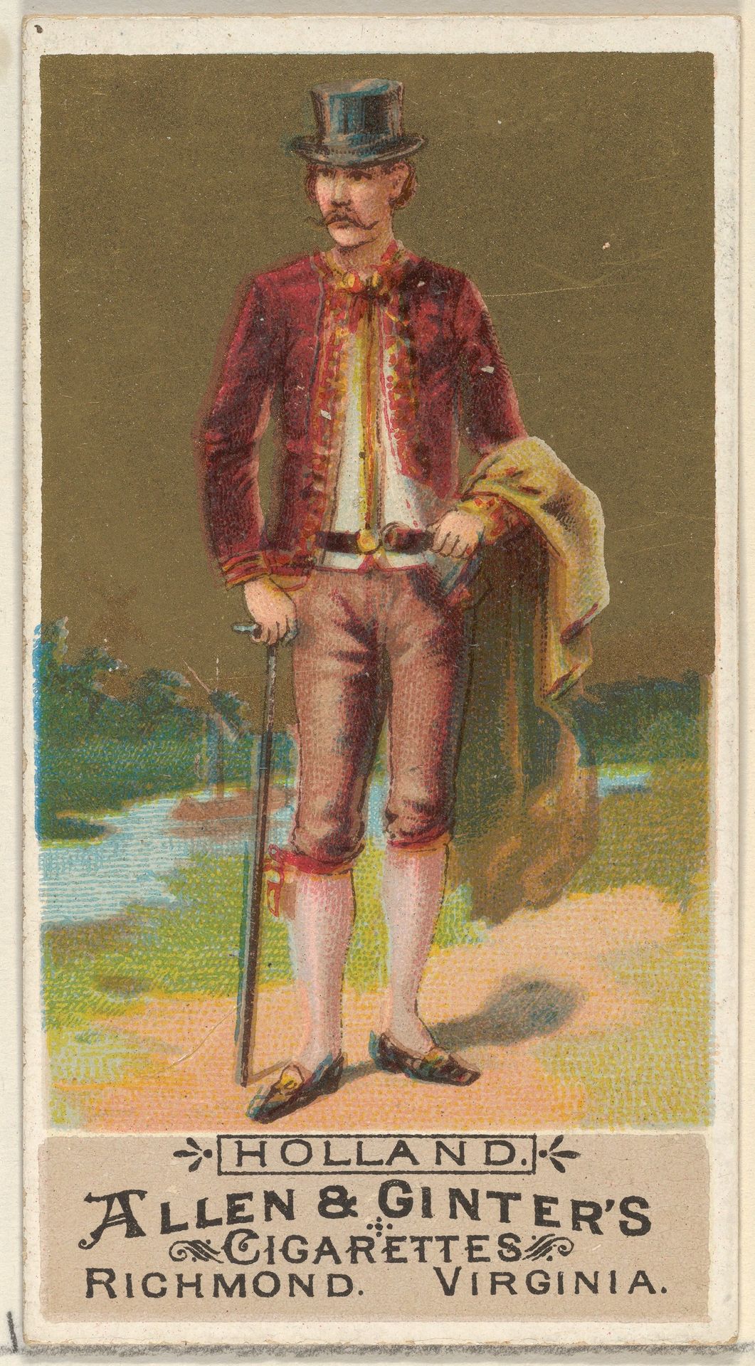 Holland, from the Natives in Costume series (N16) for Allen & Ginter Cigarettes Brands by Allen & Ginter