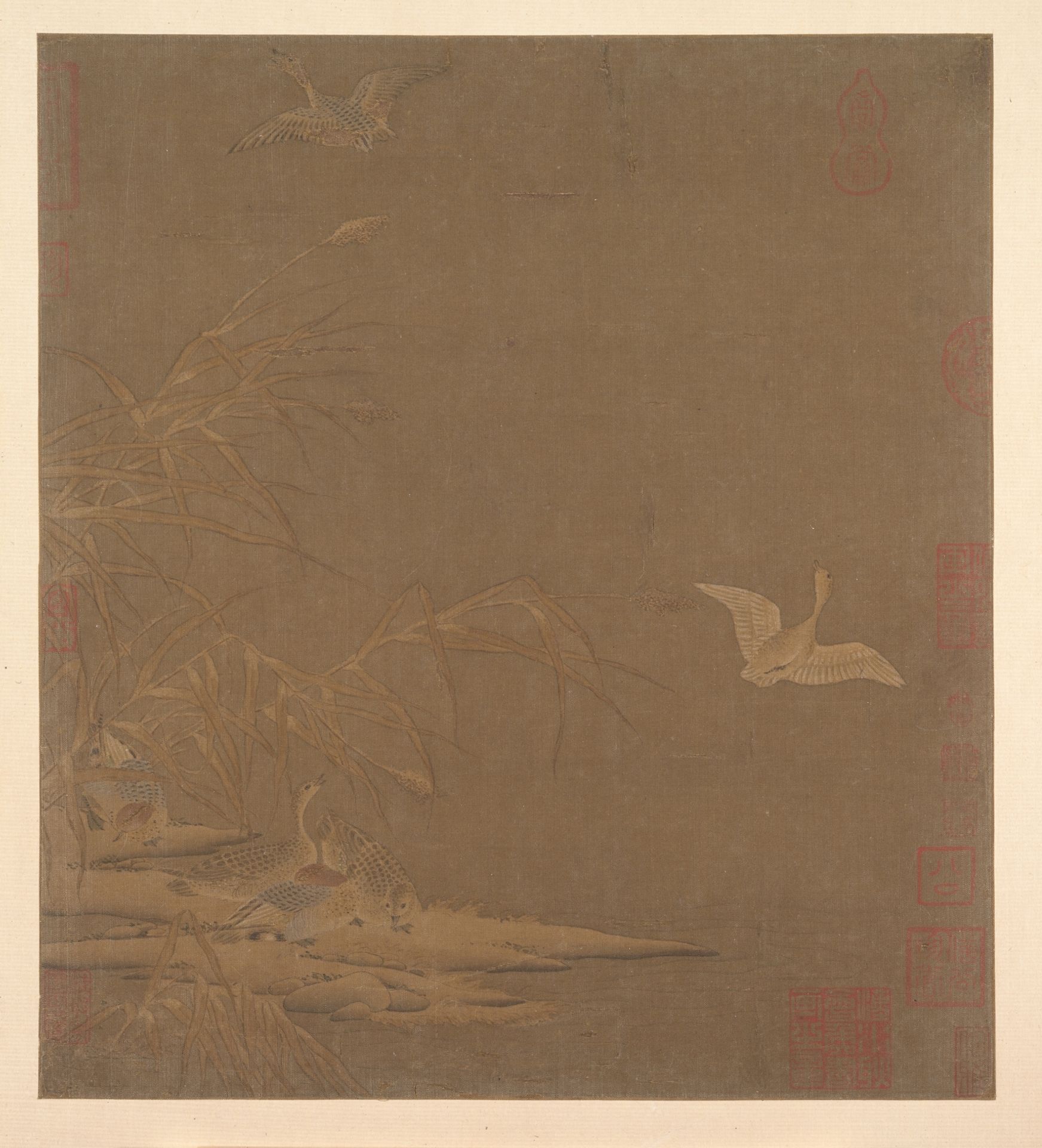 Wild Geese in Winter by Anonymous