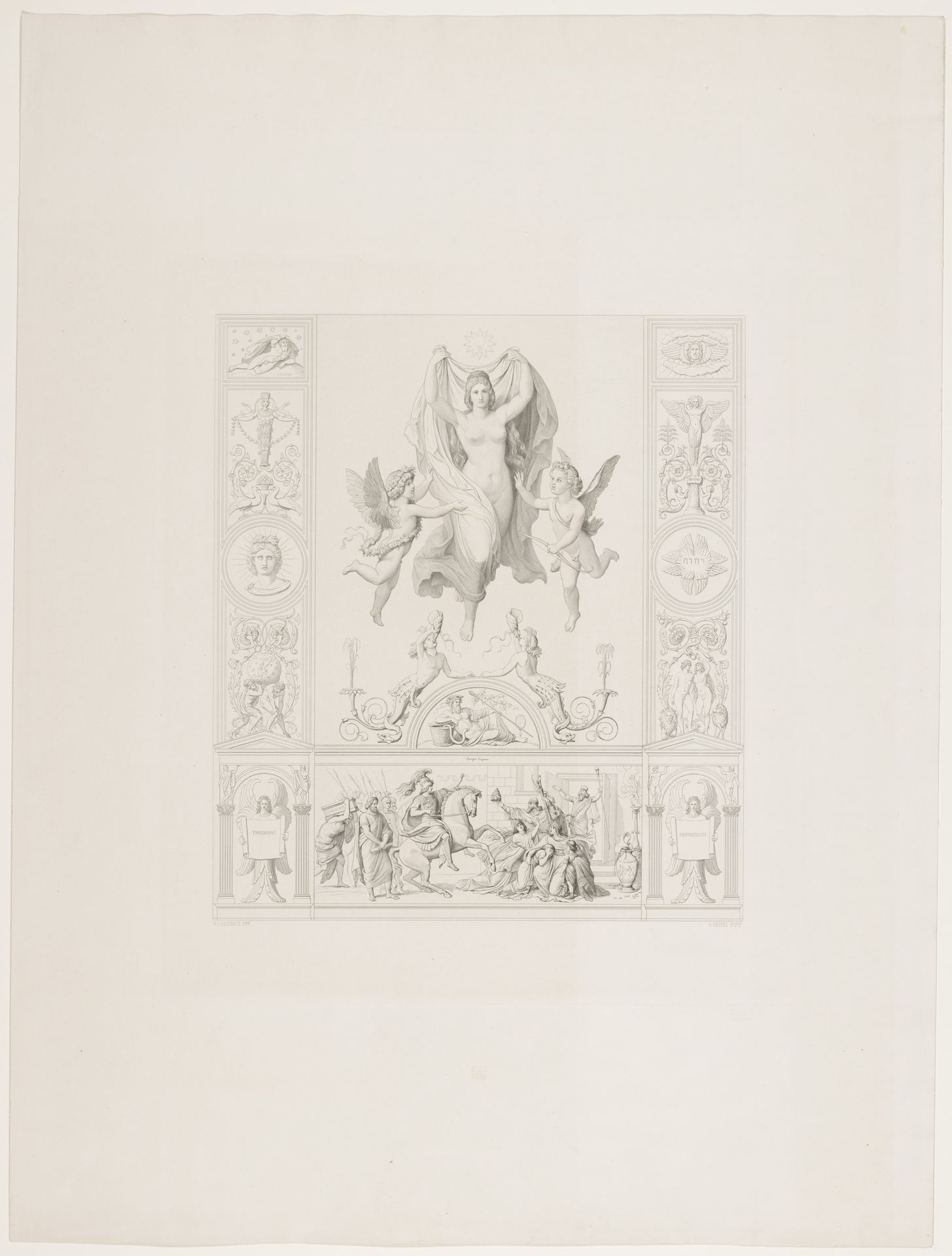Religieuze allegorie by Gustav Seidel