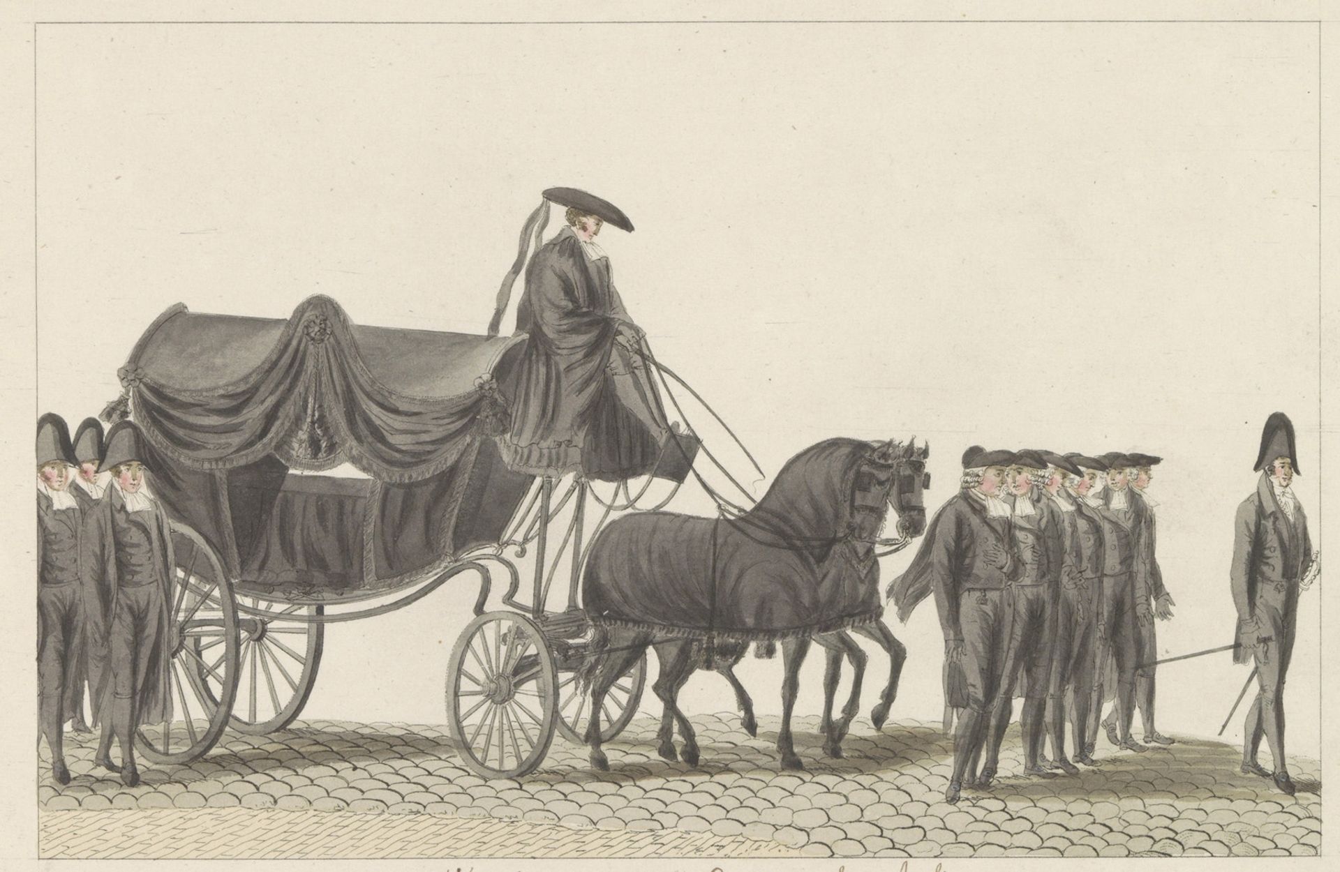 Begrafenis te Amsterdam, 1810-1825 by Anonymous