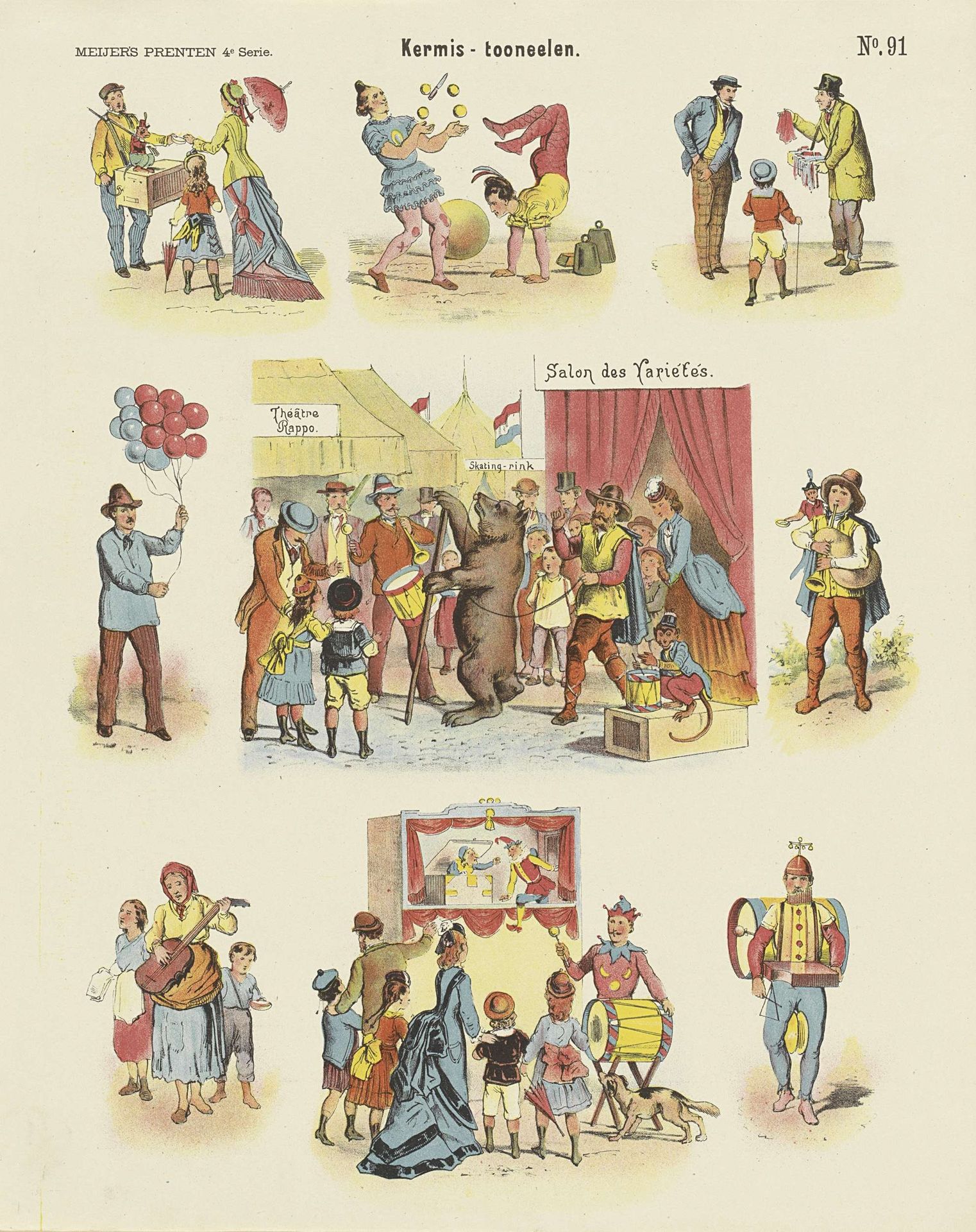 Kermis-tooneelen by De Ruyter & Meijer