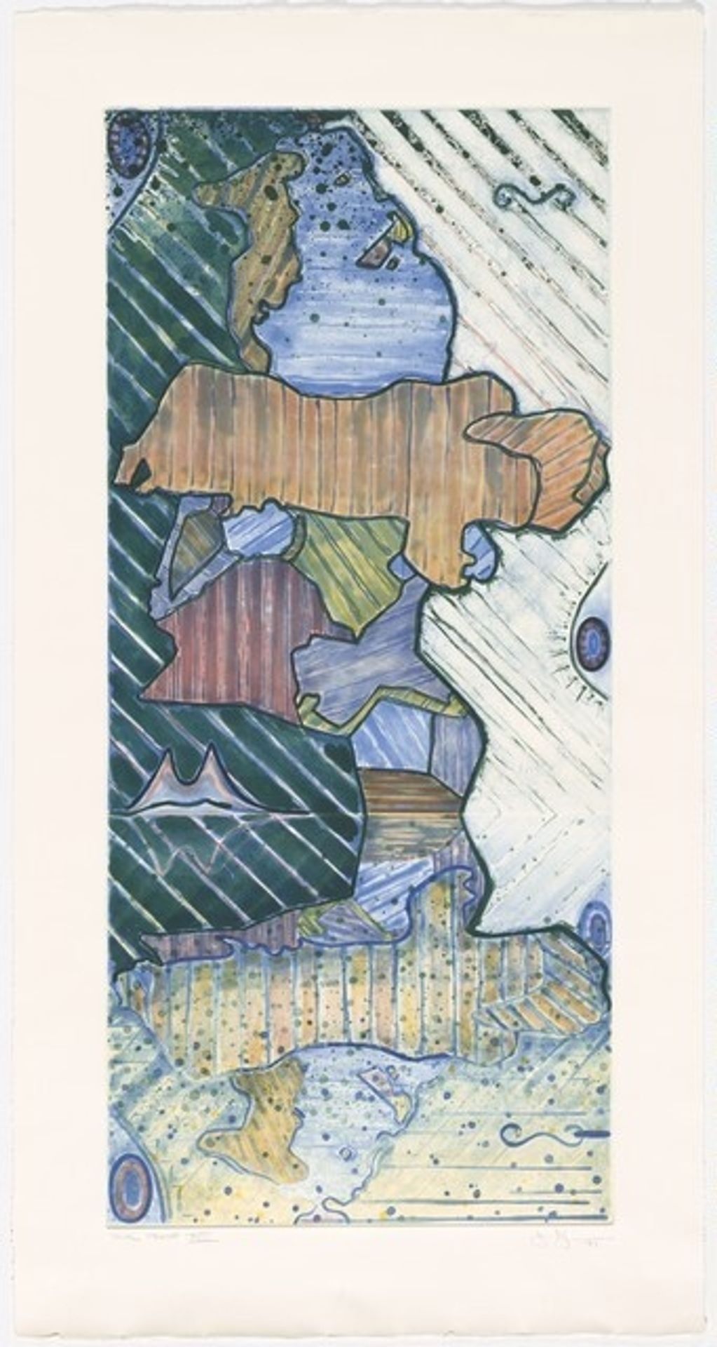 Green Angel 2 [trial proof XVII] by Jasper Johns