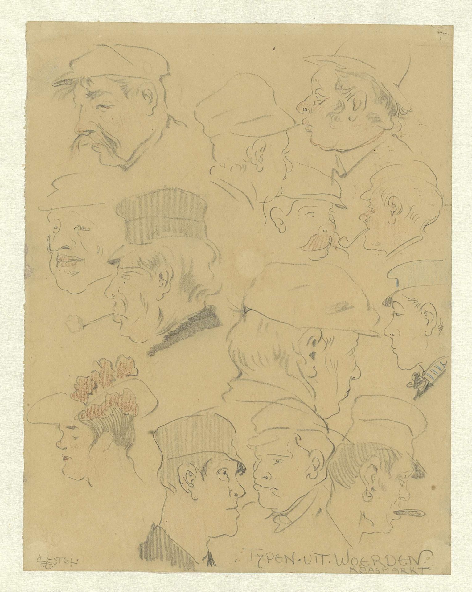 Typen uit Woerden by Leo Gestel