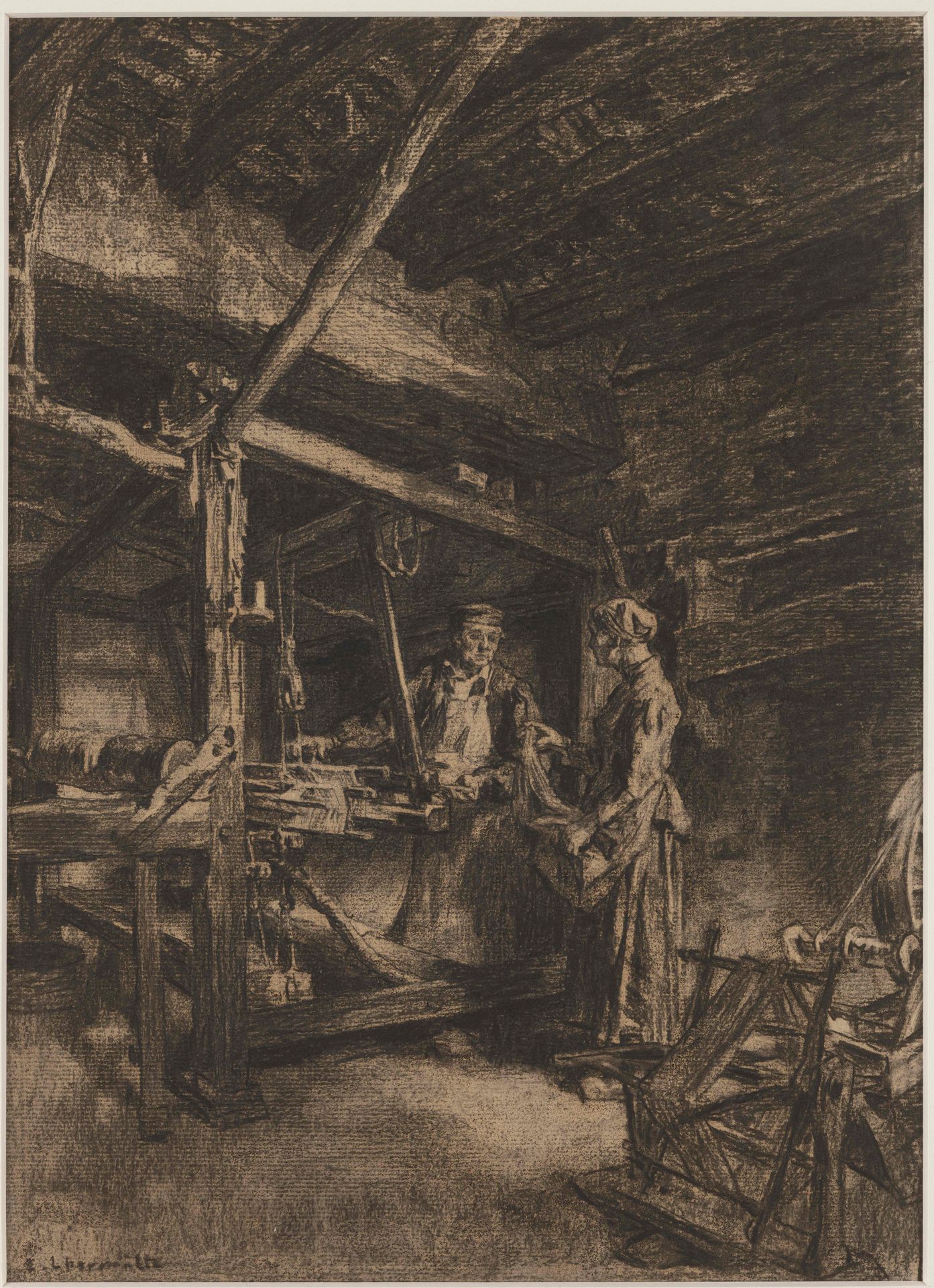 The Weaver (Le tisserand) by Léon Augustin Lhermitte
