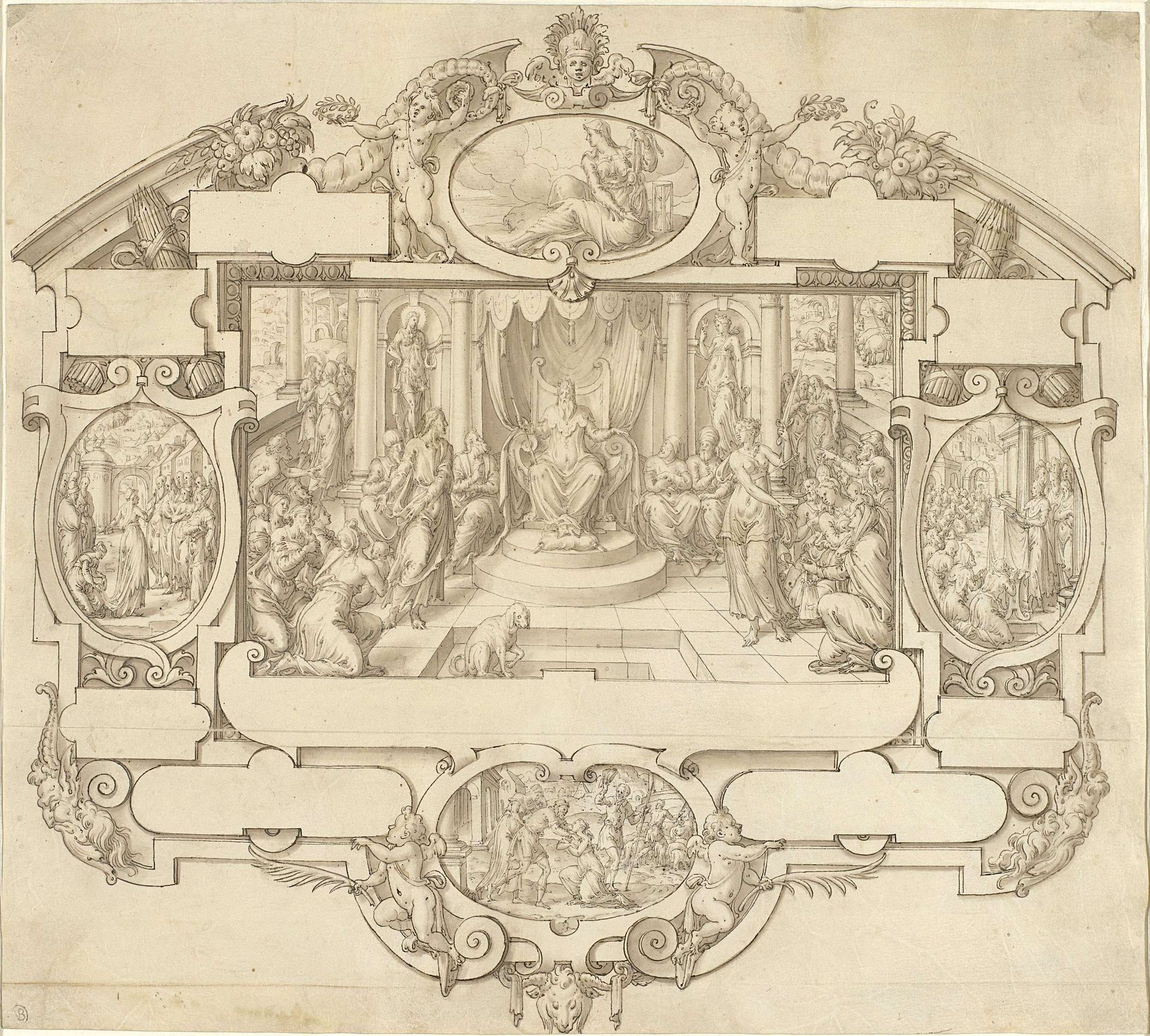 Allegorie op de Rechtspraak by Etienne Delaune
