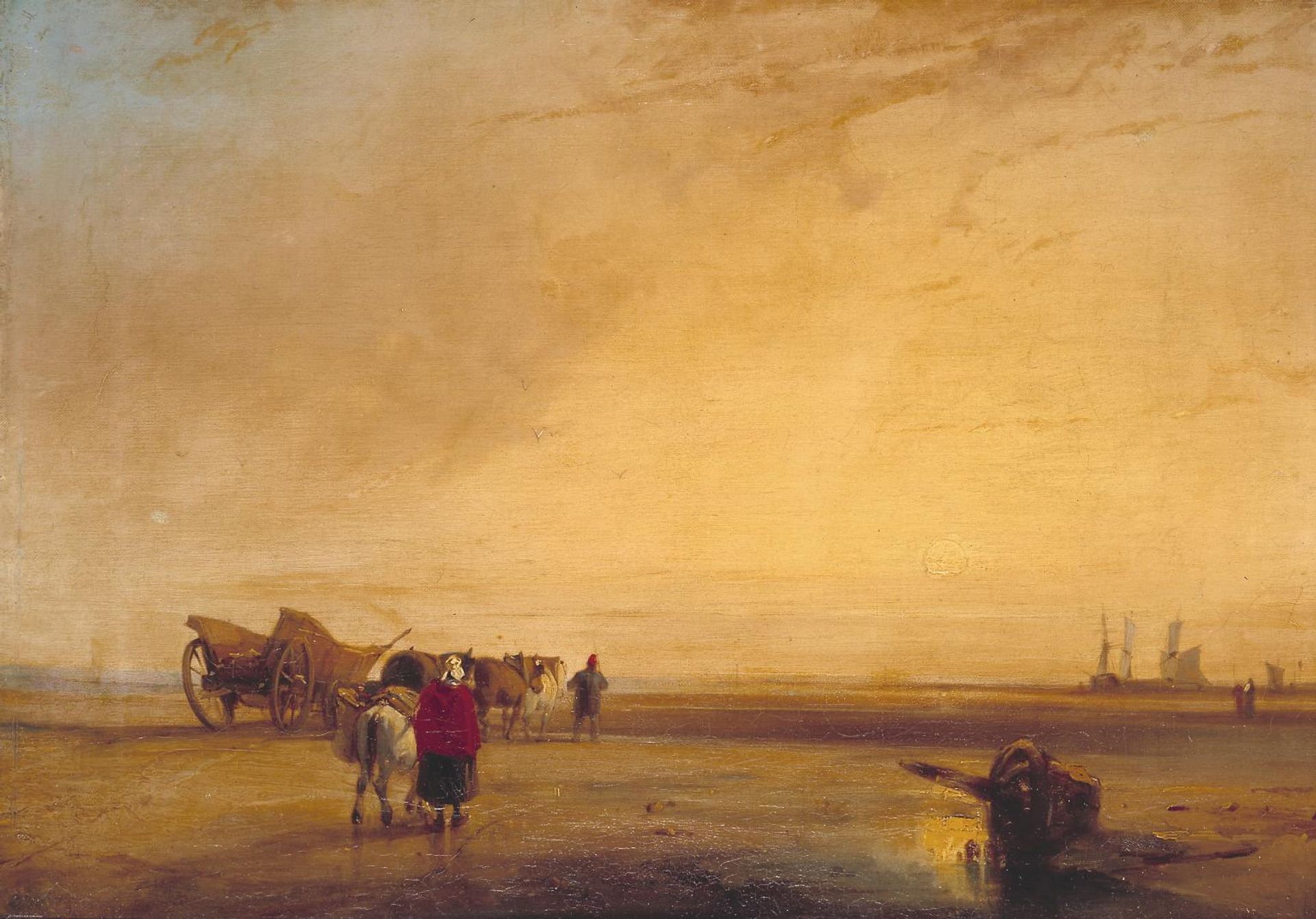 On the French Coast by Richard Parkes Bonington