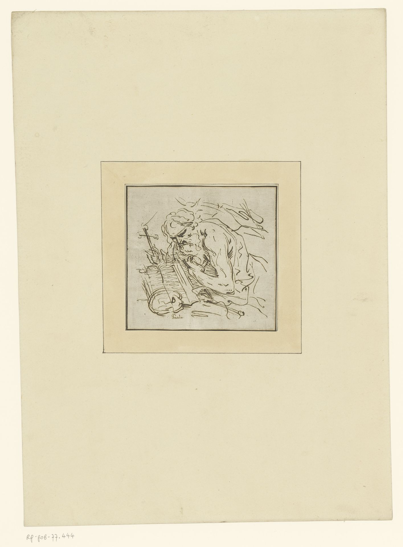 Heilige Hieronymus by Johann Gottlieb Prestel