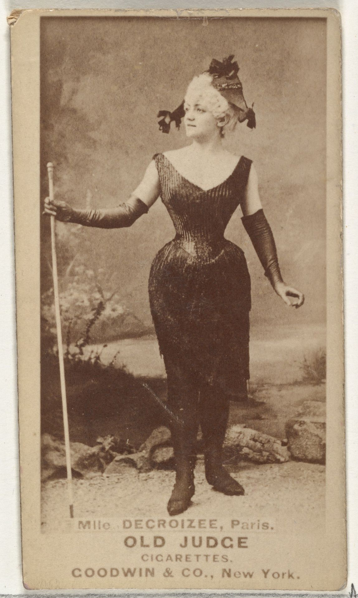 Mlle. Decroizee, Paris, from the Actors and Actresses series (N171) for Old Judge Cigarettes by Goodwin & Company