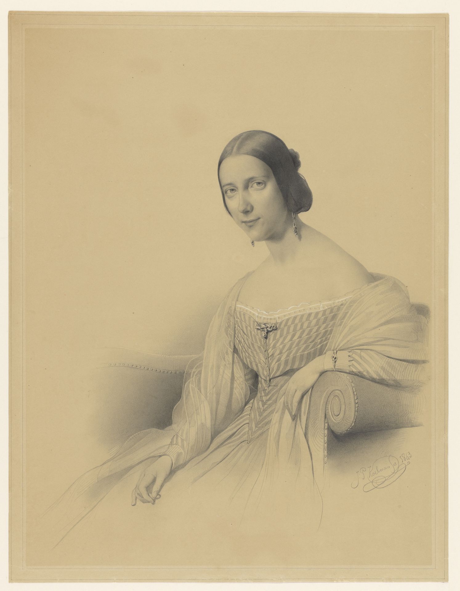 Portret van Catherina Daniela by Johan Philip Koelman