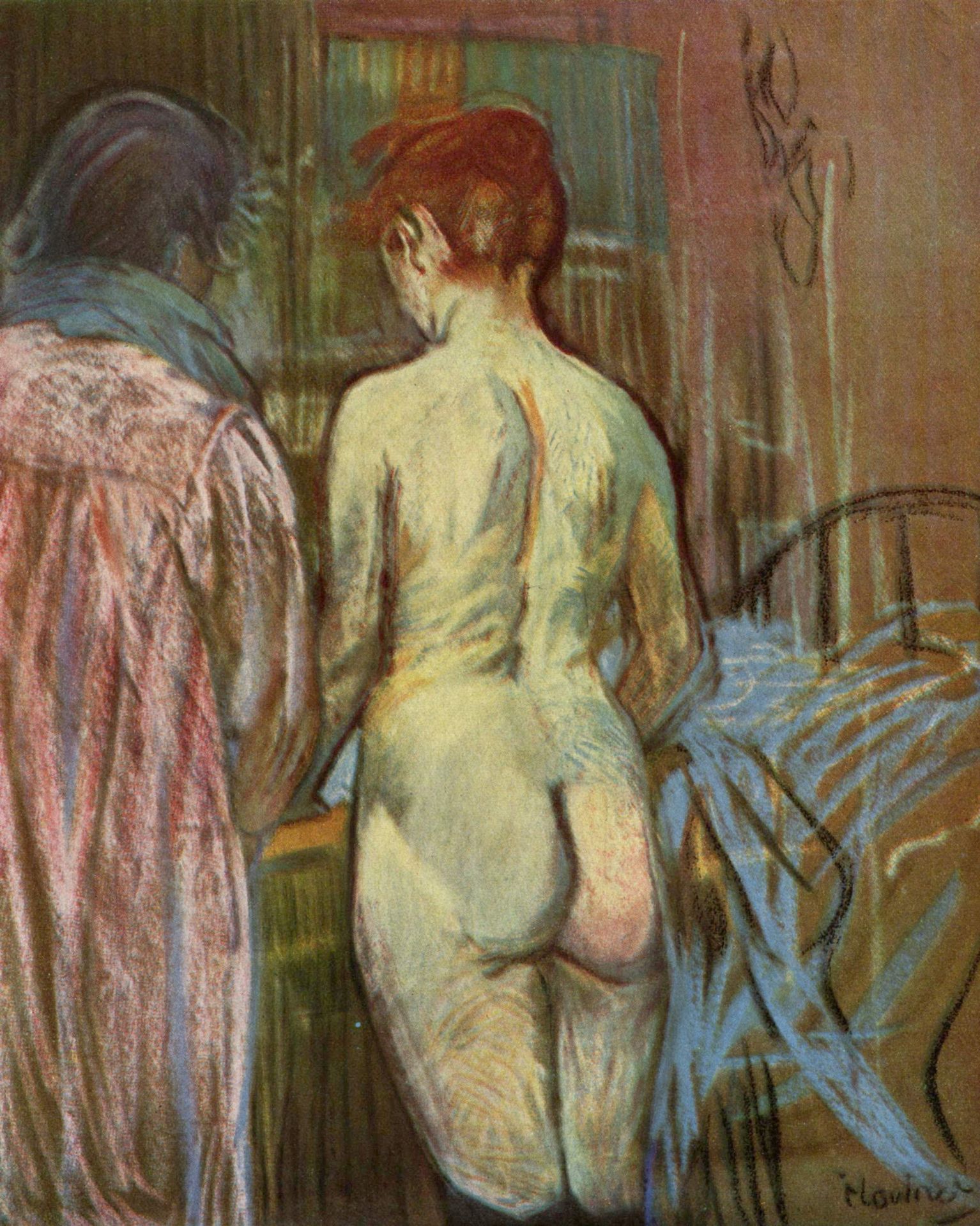 Two girls by Henri de Toulouse-Lautrec