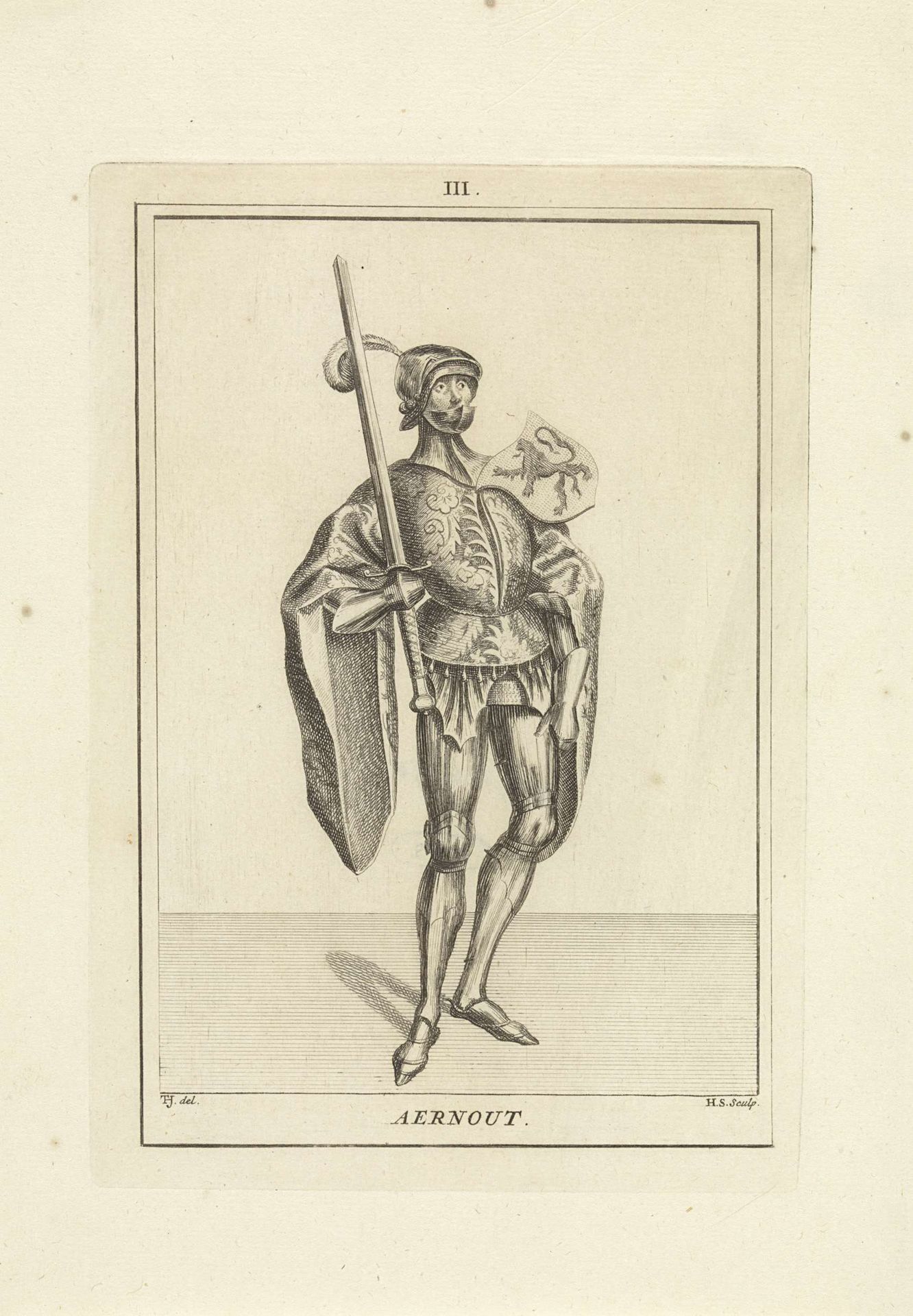 Portret van Arnulf, graaf van Holland by Hendrik Spilman
