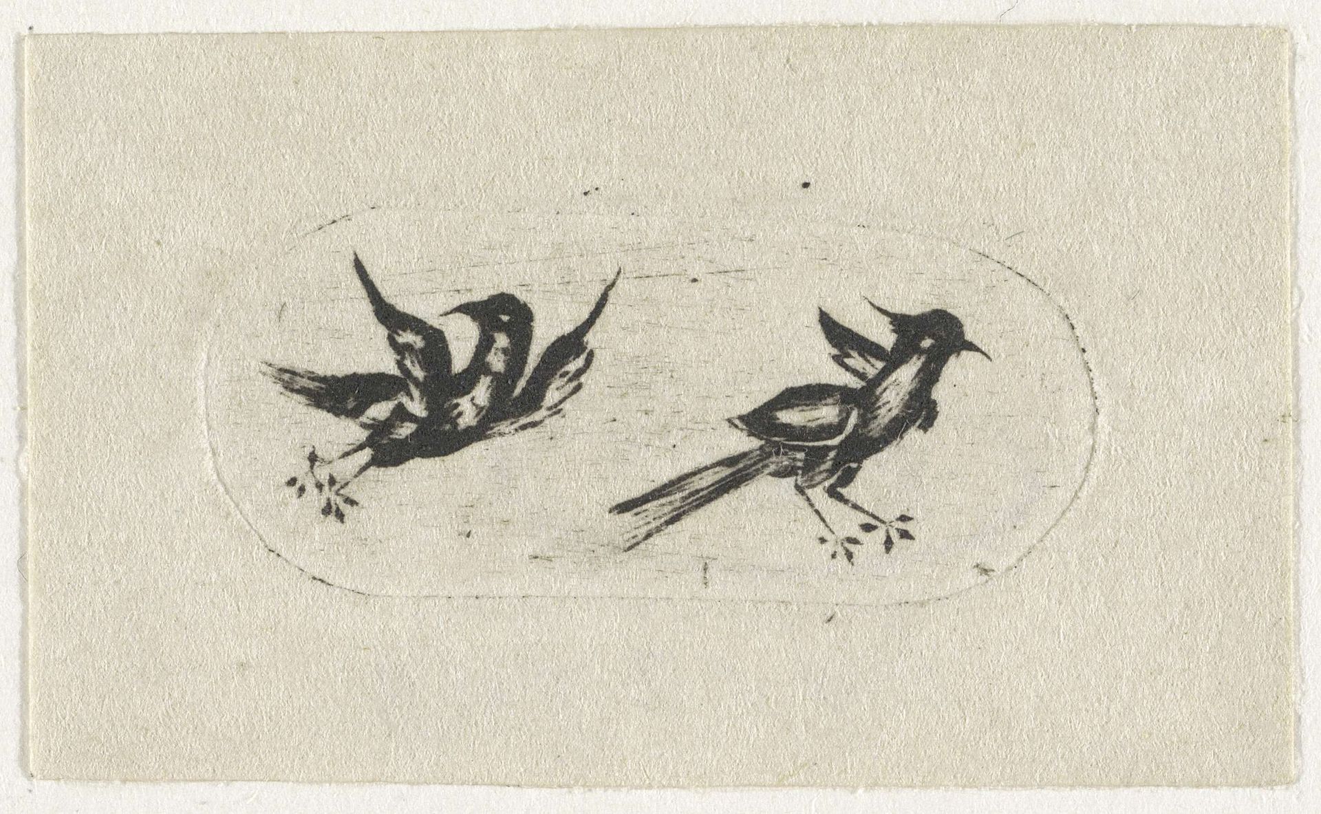 Twee vogels by Isaac Walraven