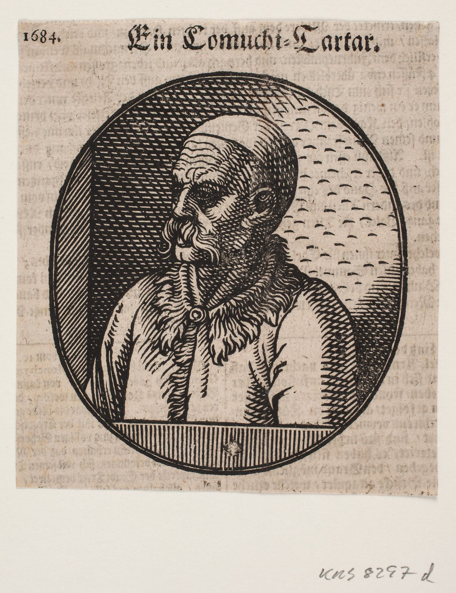 Bust of a man with beard and calotte; 3/4 profile towards the left by Melchior Lorck