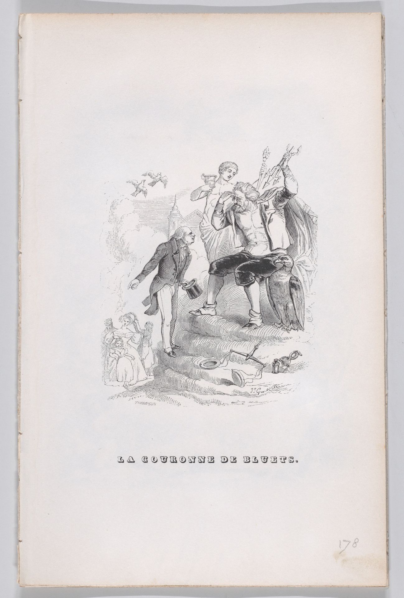 "Crown of Cornflowers" from The Complete Works of Béranger by J. J. Grandville