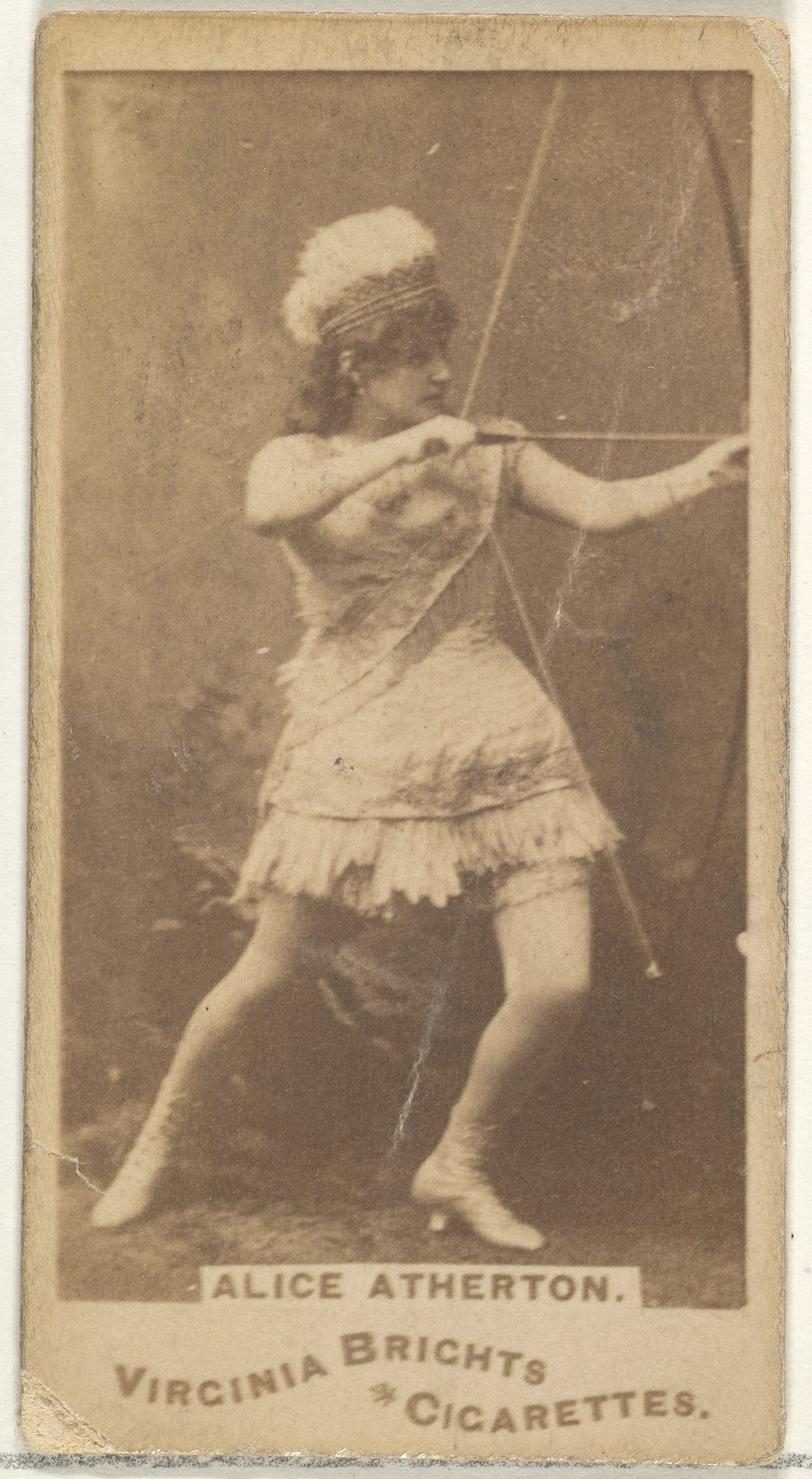 Alice Atherton, from the Actors and Actresses series (N45, Type 1) for Virginia Brights Cigarettes by Allen & Ginter