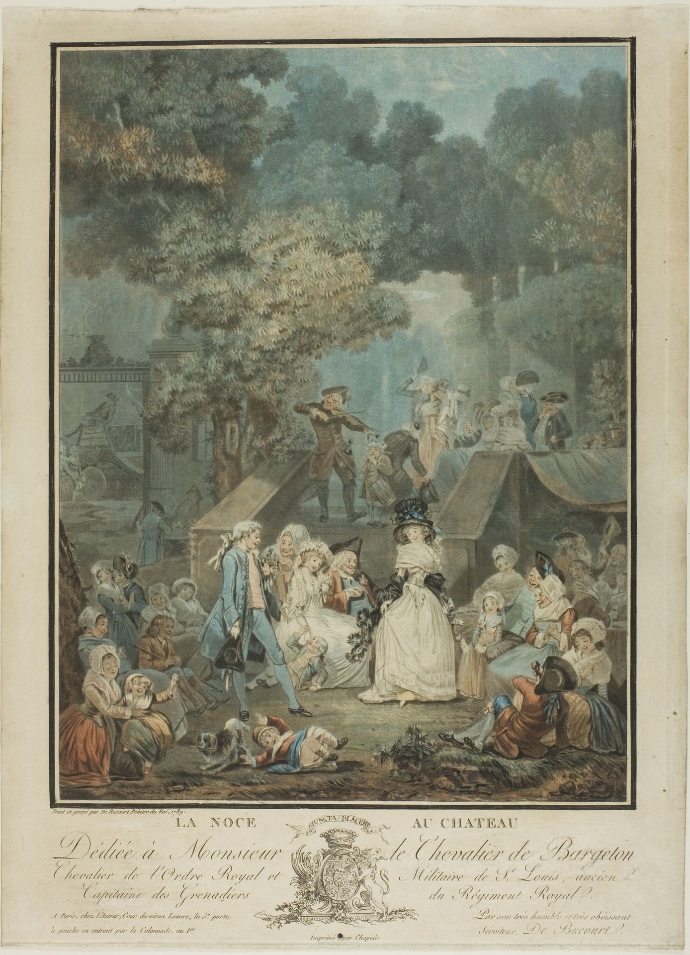 The Night at the Chateau by Louis Philibert Debucourt