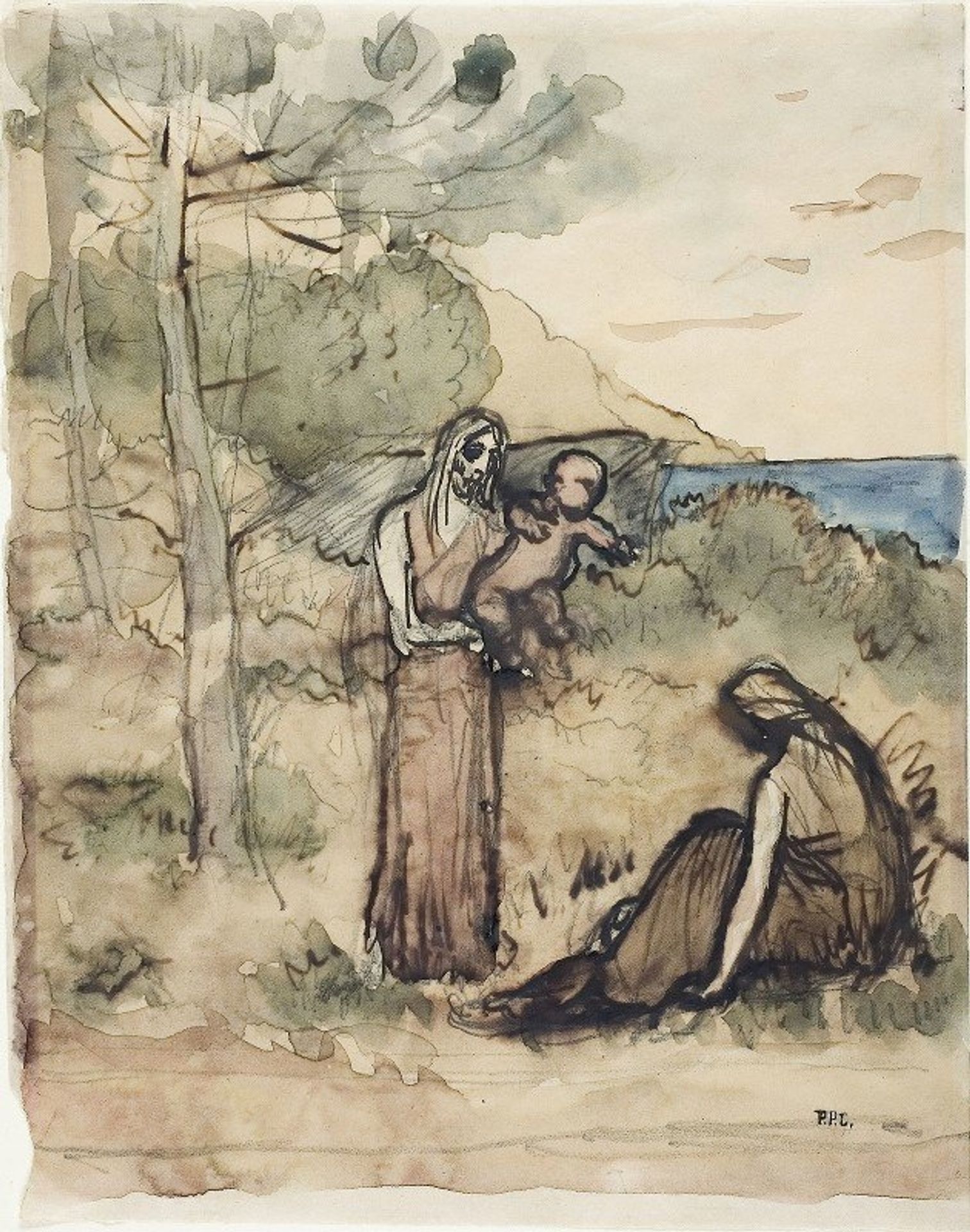 Fisherman’s Family by Pierre Puvis de Chavannes