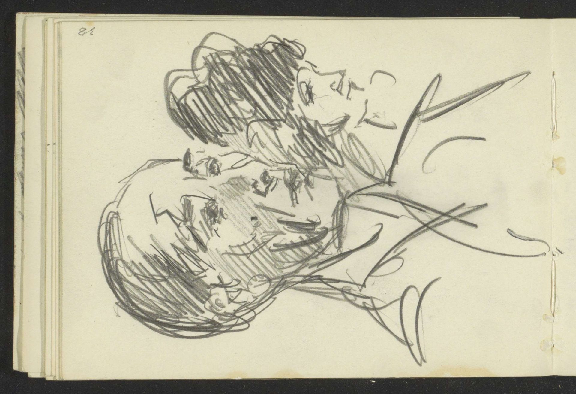 Man naast een vrouw by Isaac Israels