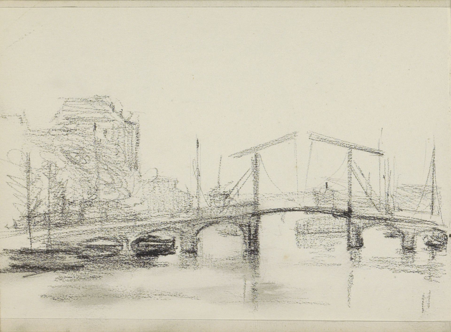 De Magere Brug in Amsterdam by Bramine Hubrecht
