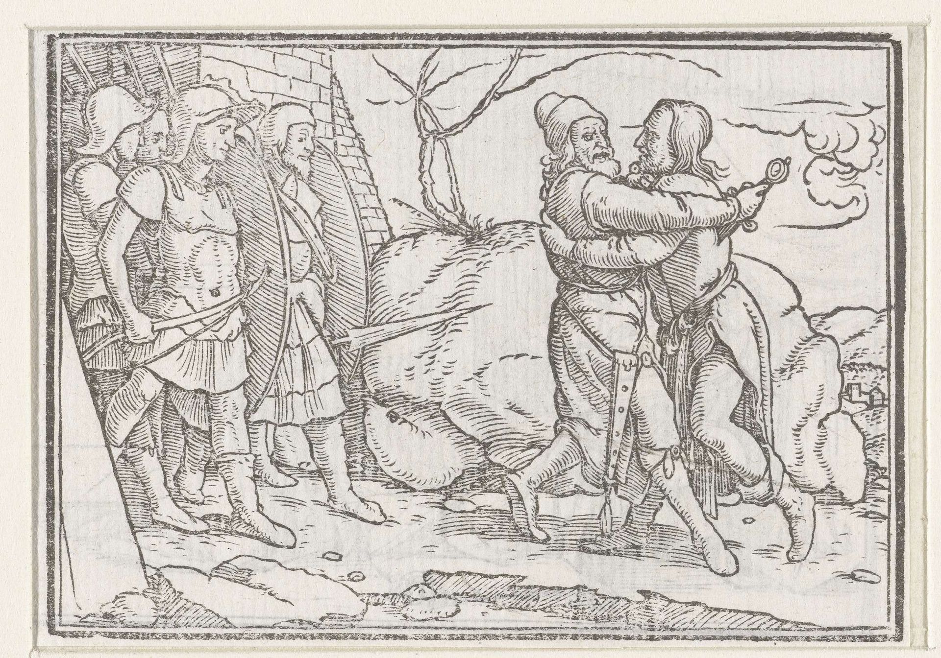 Joab doodt Amasa by Hans (II) Holbein