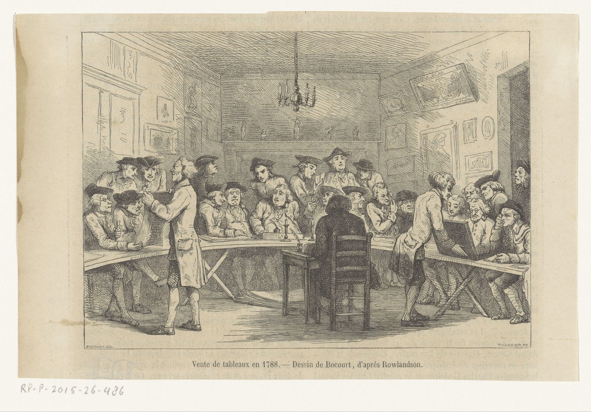 Schilderijenveiling by Charles Tamisier
