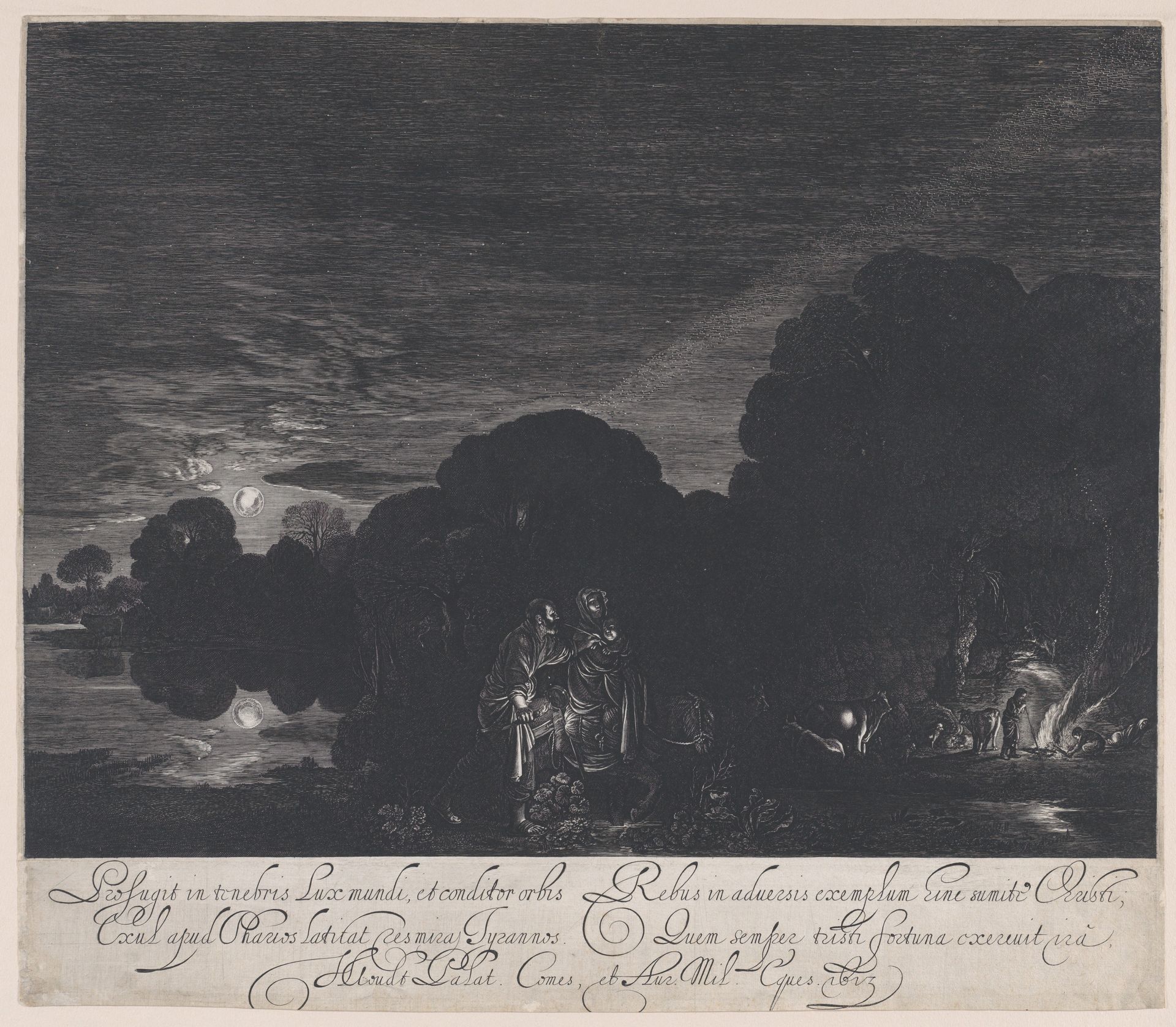The Flight into Egypt by Hendrick Goudt